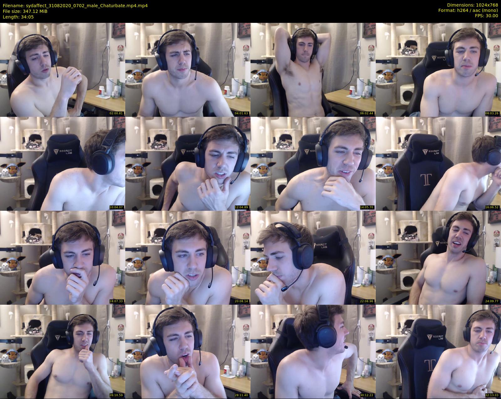 sydaffect — 35 minute Chaturbate male cam show recording, 720p, Aug 31, 2020
