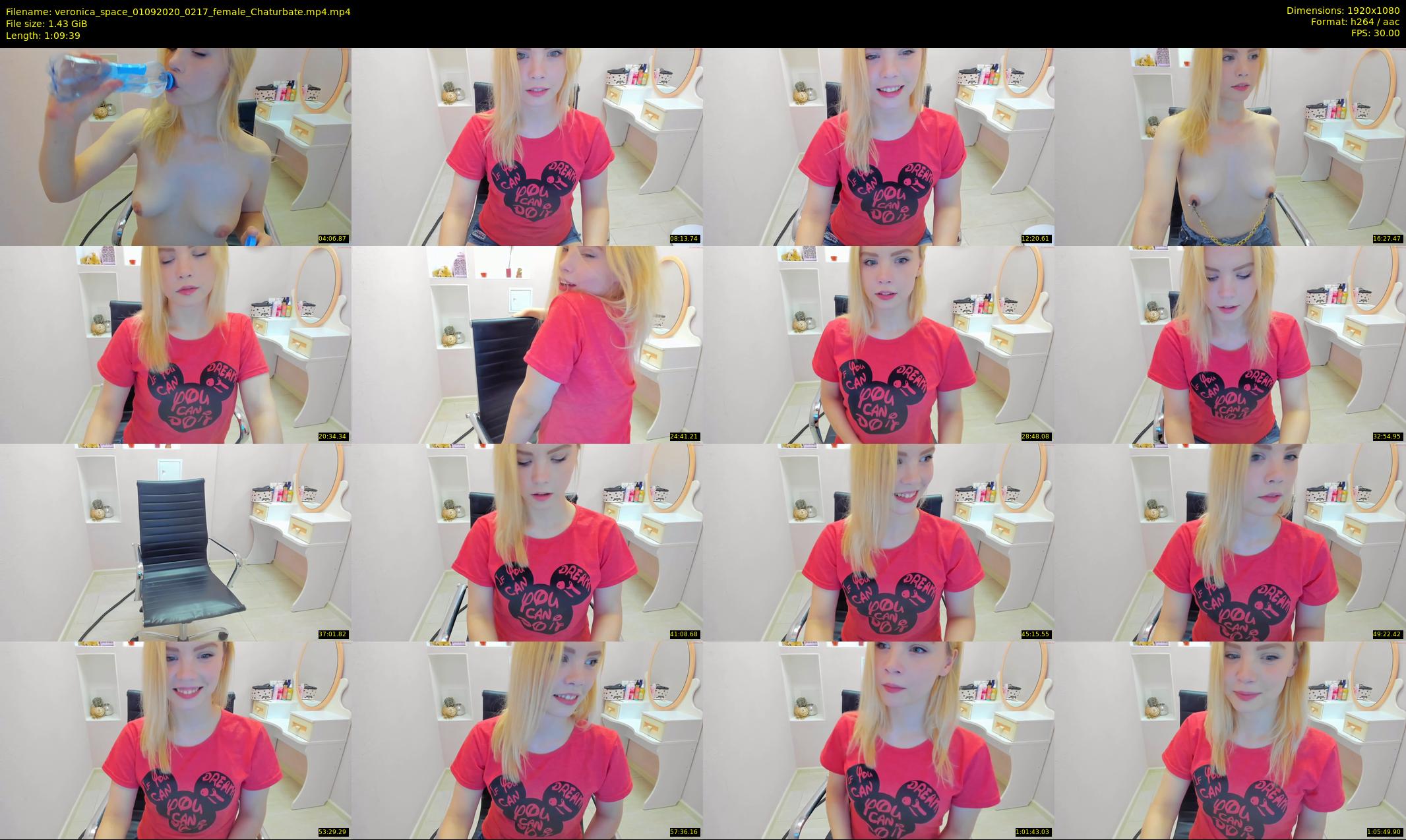 veronica_space — 70 minute Chaturbate female cam show recording, 1080p, Sep 1, 2020