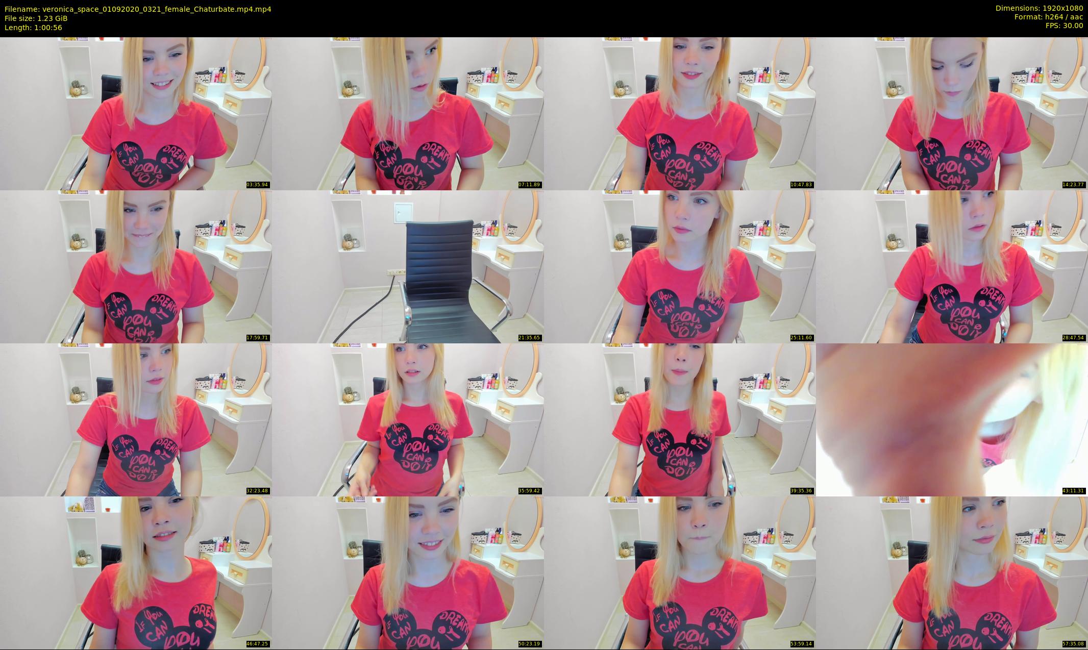 veronica_space — 61 minute Chaturbate female cam show recording, 1080p, Sep 1, 2020