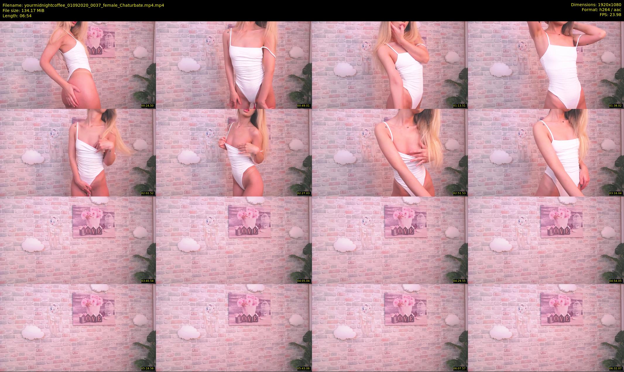 yourmidnightcoffee — 7 minute Chaturbate female cam show recording, 1080p, Sep 1, 2020