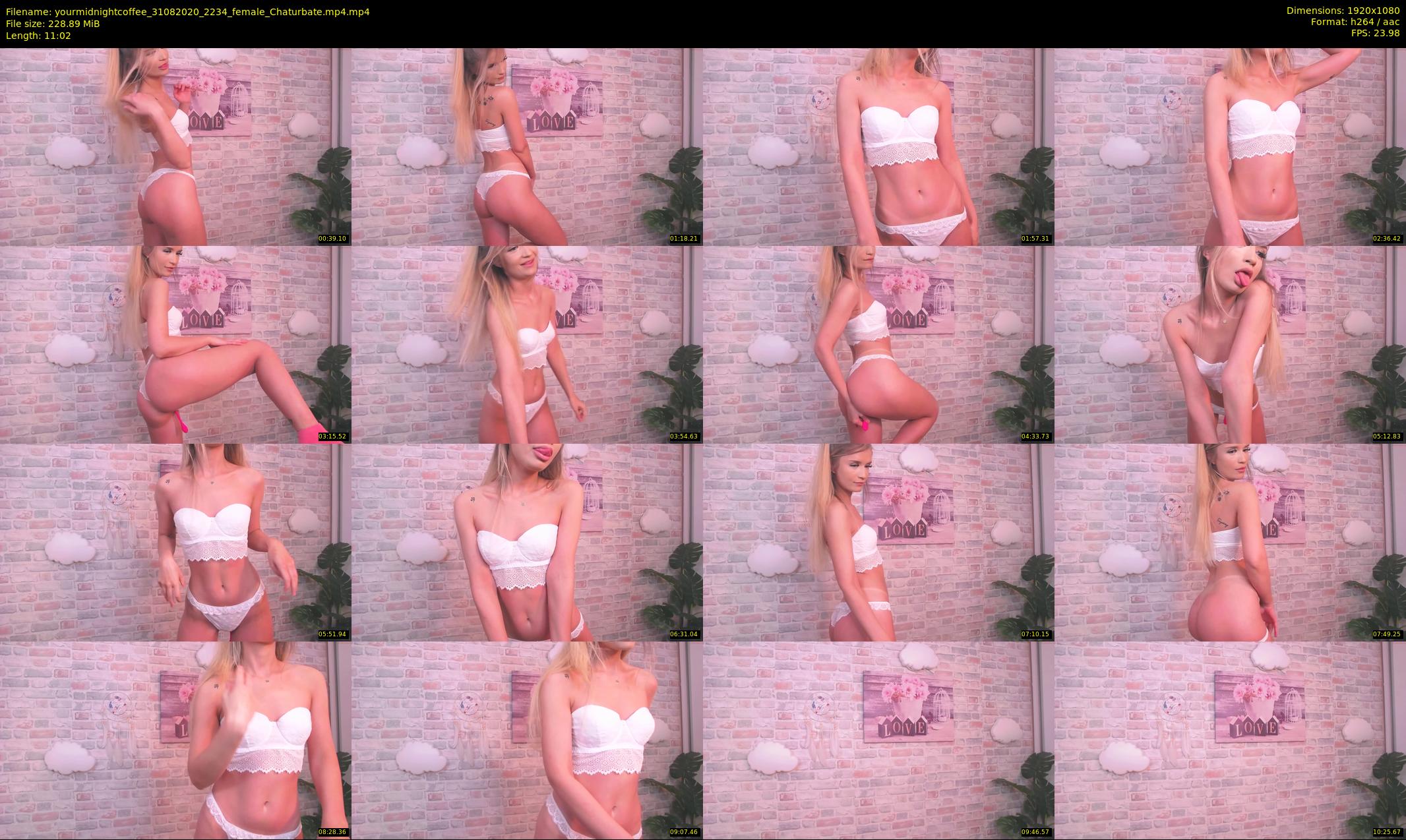 yourmidnightcoffee — 12 minute Chaturbate female cam show recording, 1080p, Aug 31, 2020