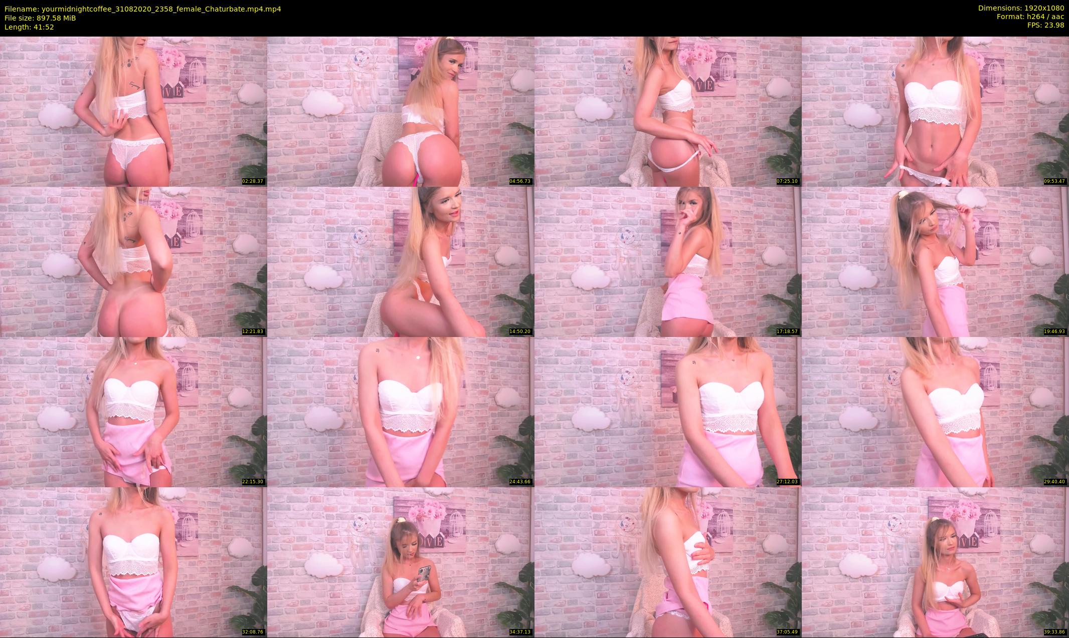 yourmidnightcoffee — 42 minute Chaturbate female cam show recording, 1080p, Aug 31, 2020