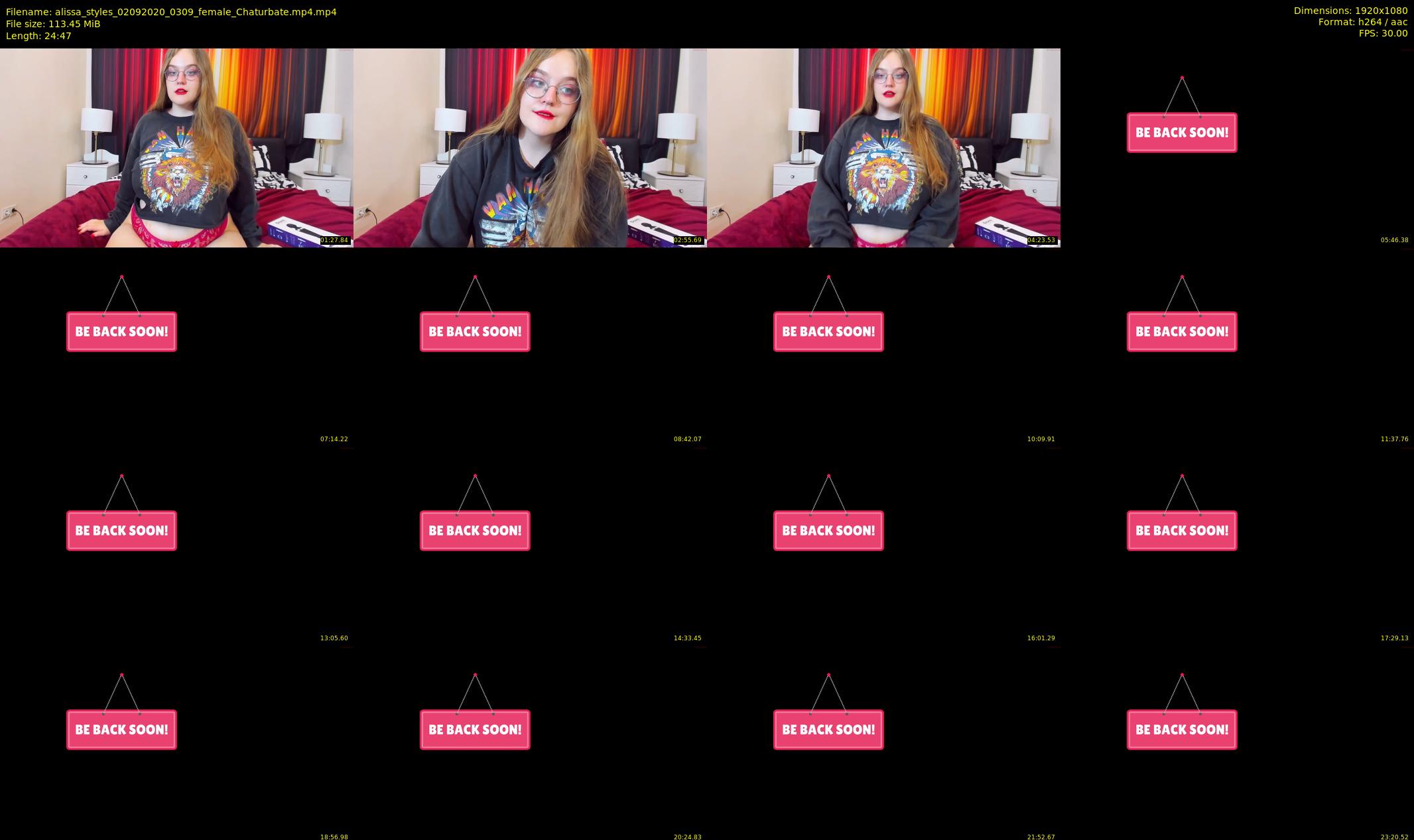 alissa_styles — 25 minute Chaturbate female cam show recording, 1080p, Sep 2, 2020
