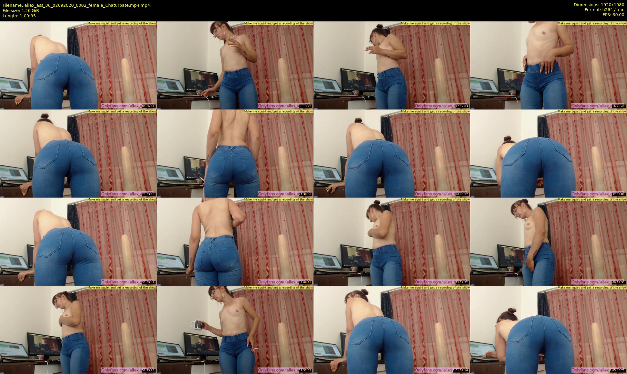 allex_ass_86 — 70 minute Chaturbate female cam show recording, 1080p, Sep 2, 2020