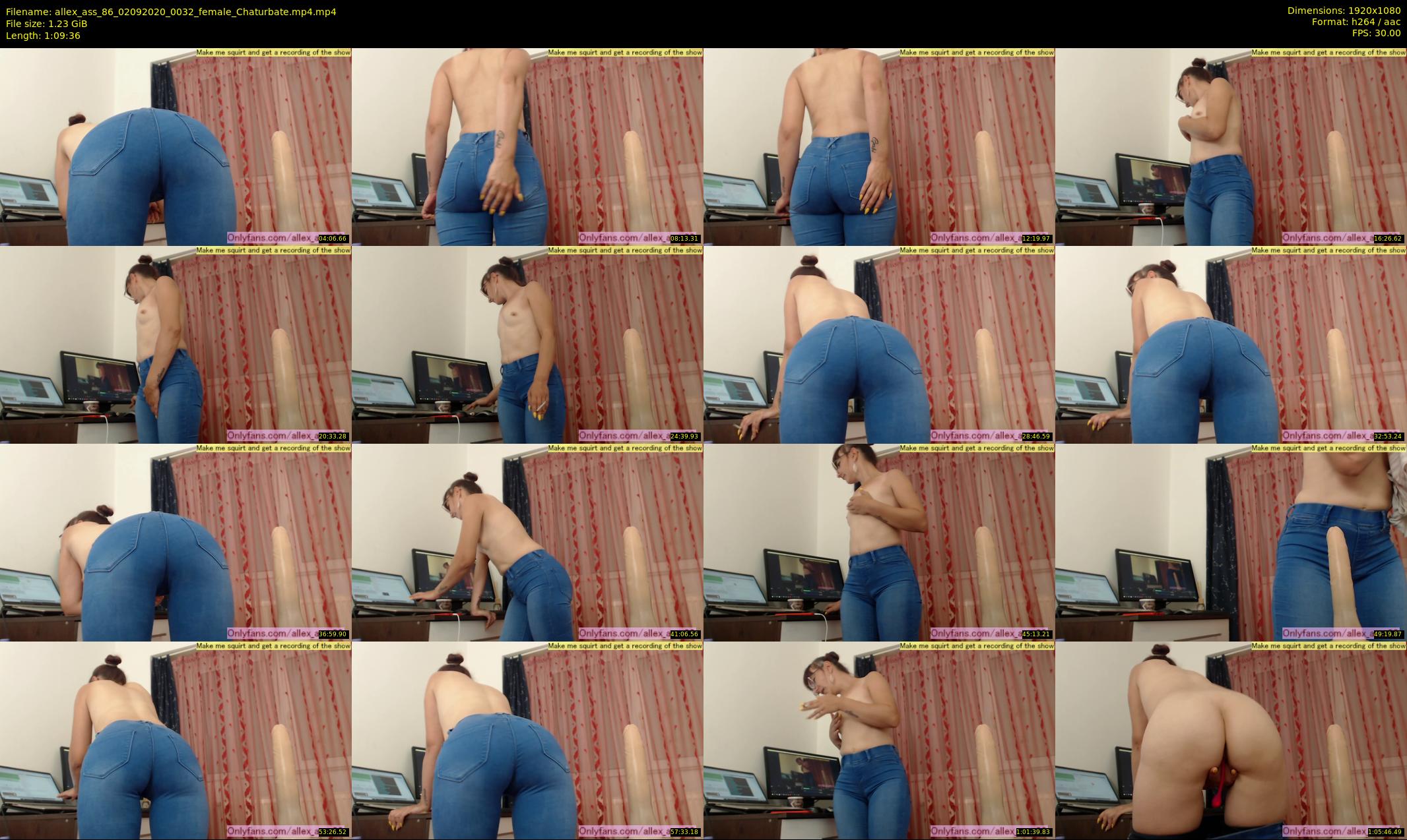 allex_ass_86 — 70 minute Chaturbate female cam show recording, 1080p, Sep 2, 2020