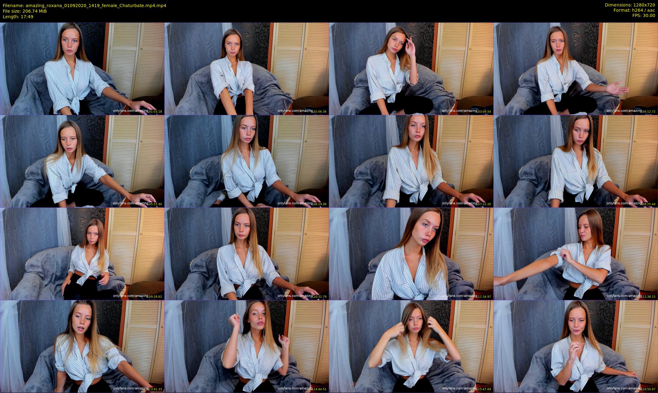amazing_roxana — 18 minute Chaturbate female cam show recording, 720p, Sep 1, 2020