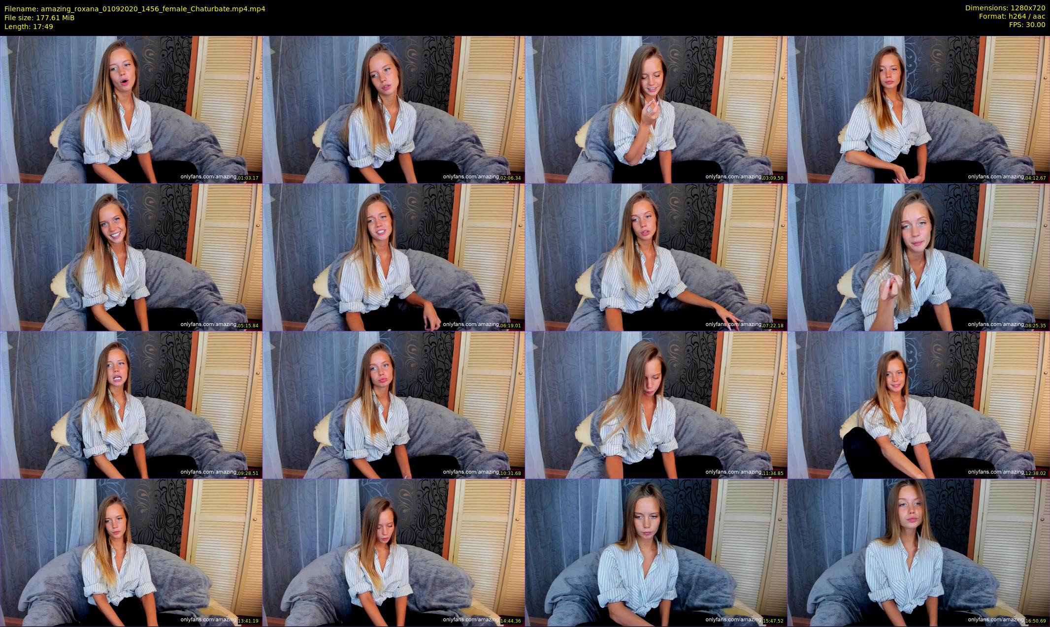 amazing_roxana — 18 minute Chaturbate female cam show recording, 720p, Sep 1, 2020