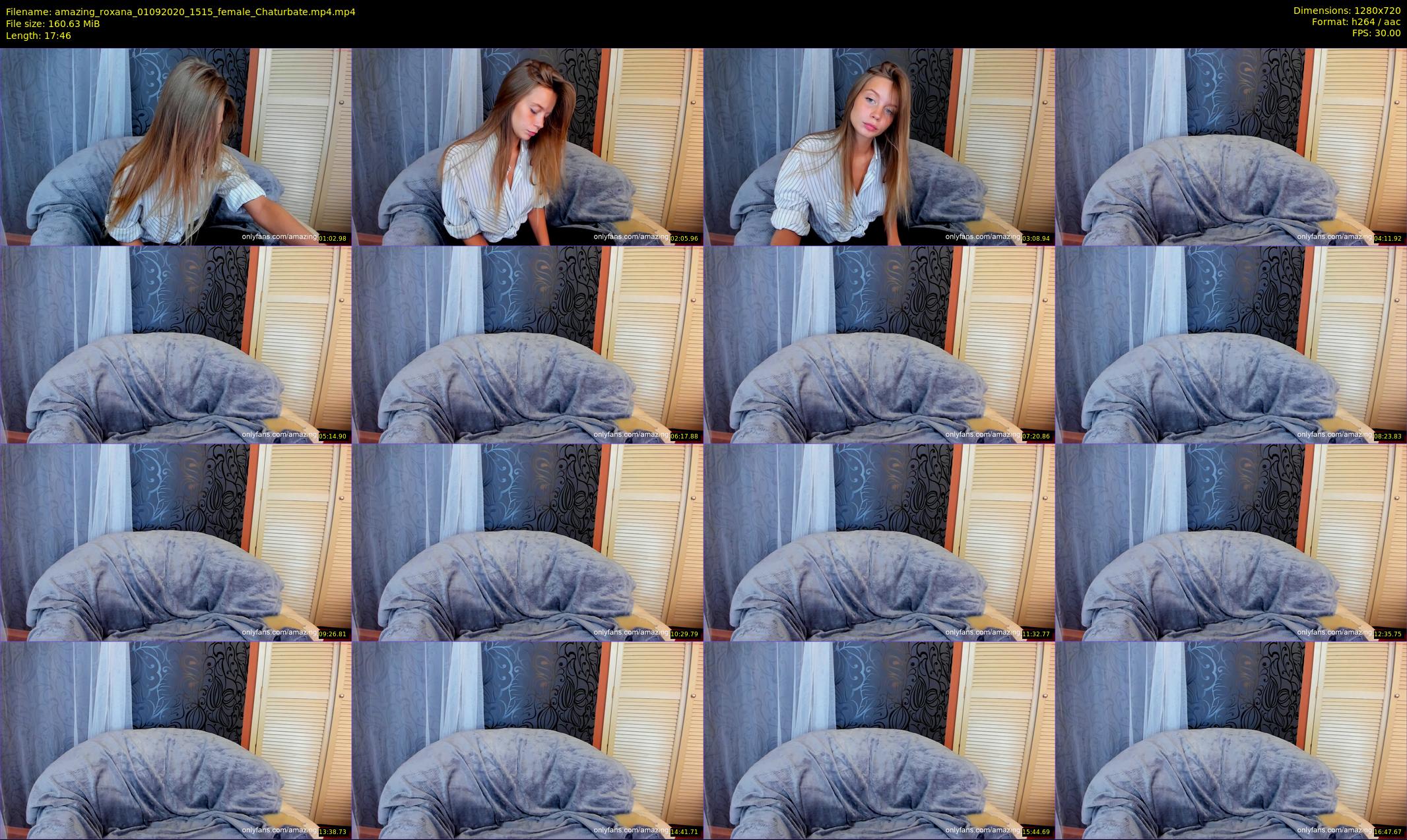 amazing_roxana — 18 minute Chaturbate female cam show recording, 720p, Sep 1, 2020