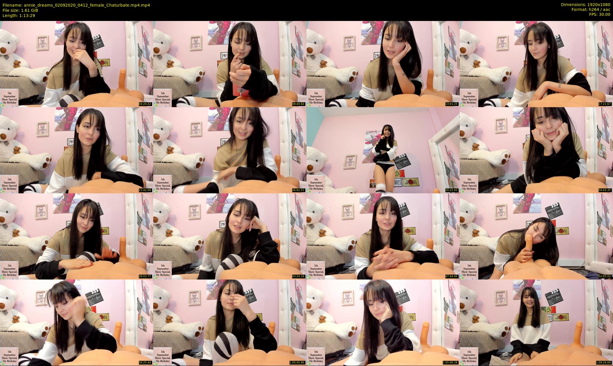 annie_dreams — 74 minute Chaturbate female cam show recording, 1080p, Sep 2, 2020