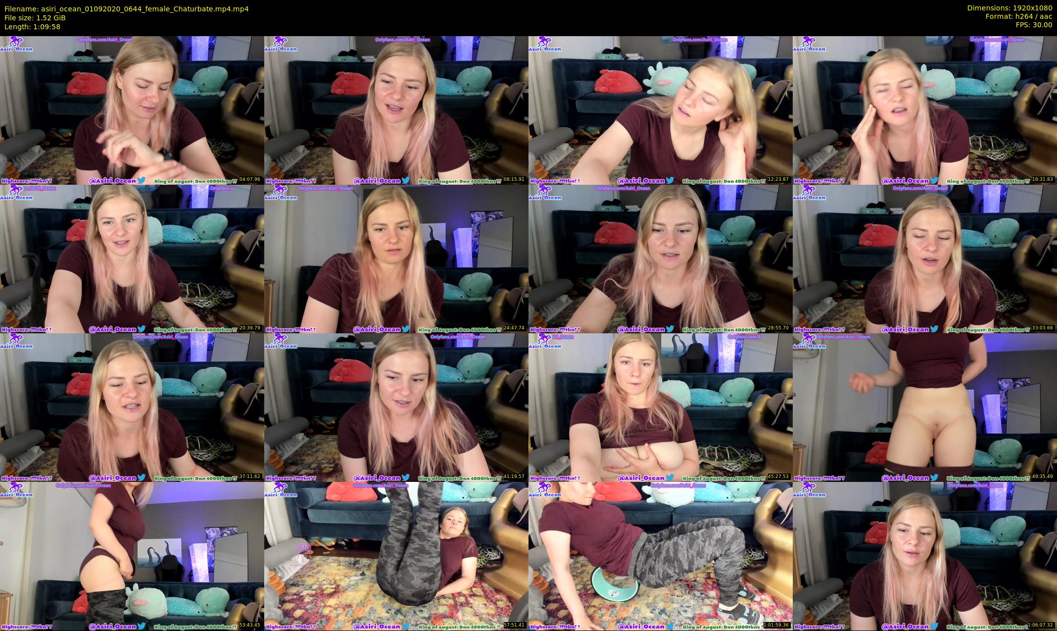 asiri_ocean — 70 minute Chaturbate female cam show recording, 1080p, Sep 1, 2020