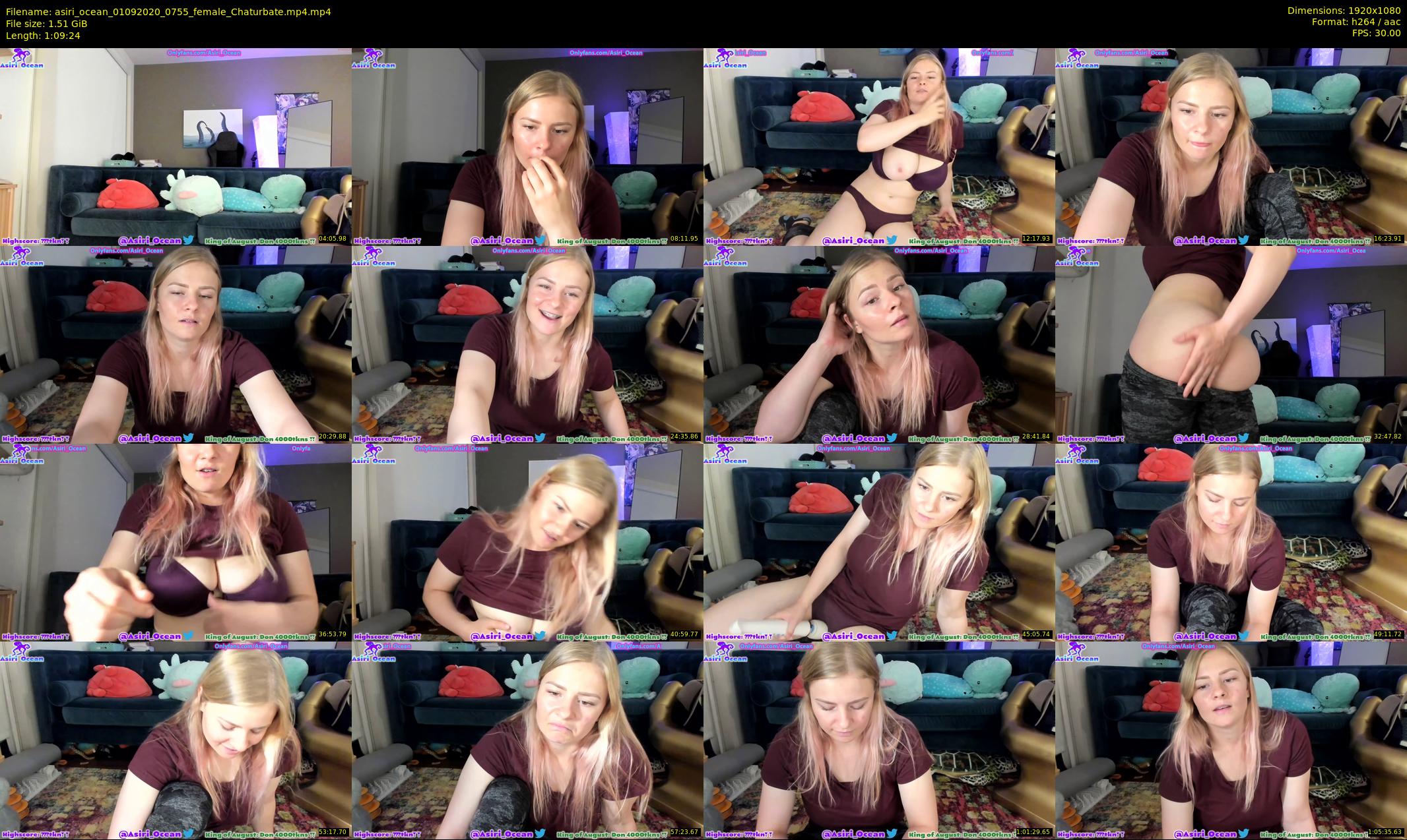 asiri_ocean — 70 minute Chaturbate female cam show recording, 1080p, Sep 1, 2020
