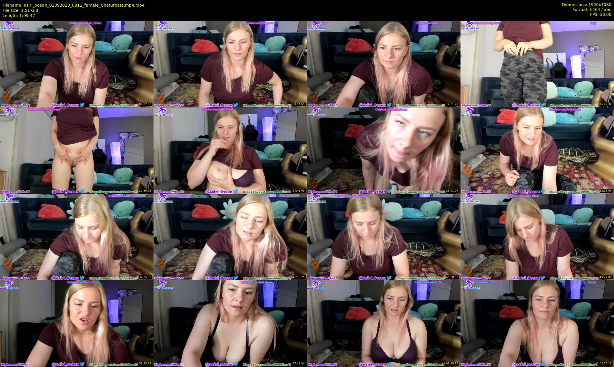 asiri_ocean — 70 minute Chaturbate female cam show recording, 1080p, Sep 1, 2020