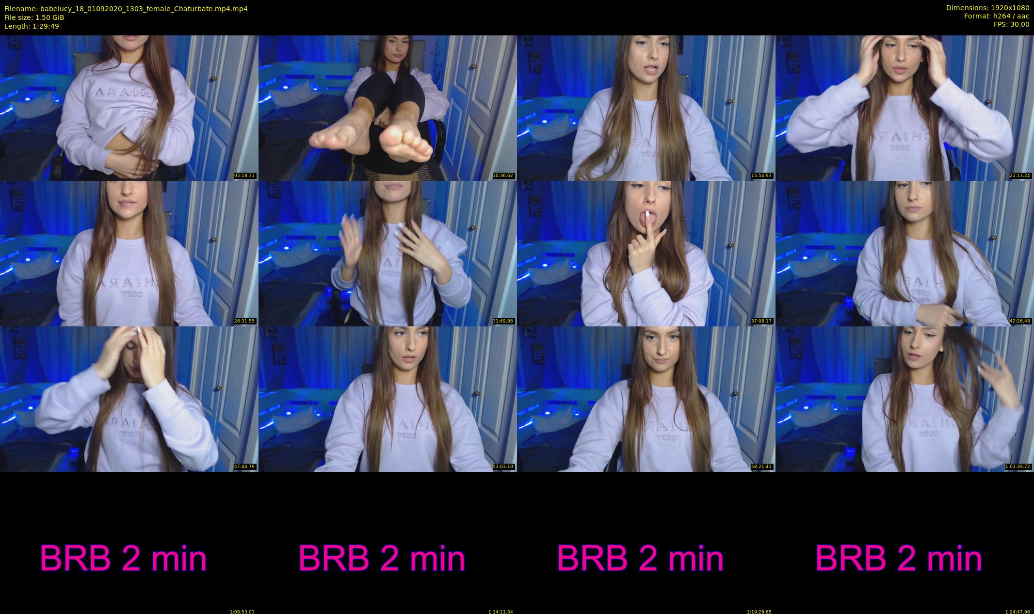 babelucy_18 — 90 minute Chaturbate female cam show recording, 1080p, Sep 1, 2020