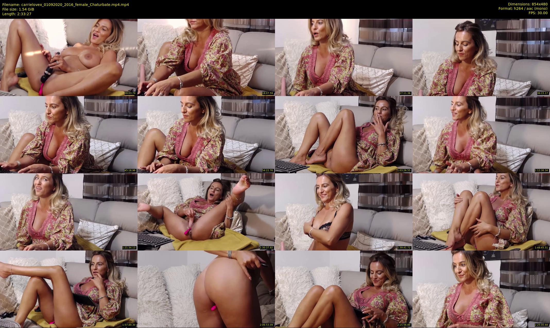 carrielovex — 154 minute Chaturbate female cam show recording, 480p, Sep 1, 2020