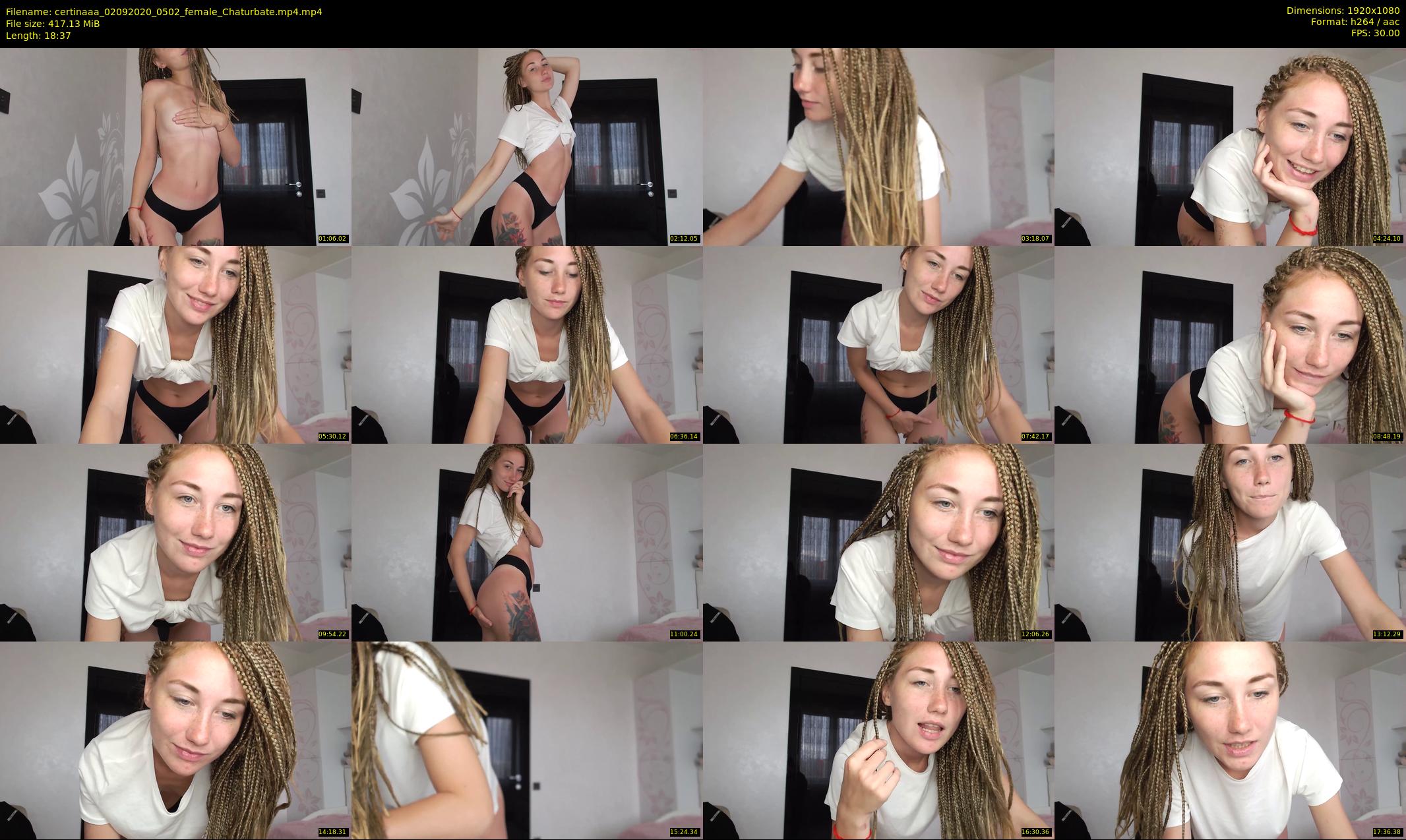 certinaaa — 19 minute Chaturbate female cam show recording, 1080p, Sep 2, 2020