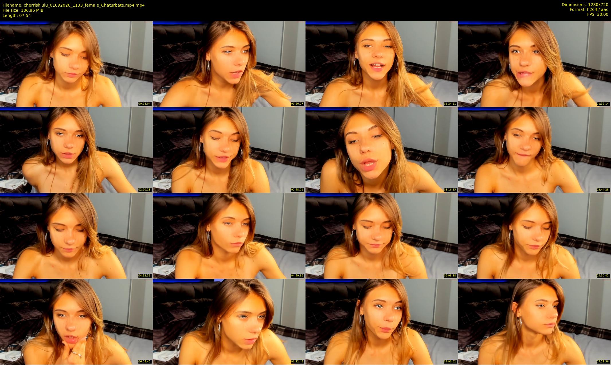 cherrishlulu — 8 minute Chaturbate female cam show recording, 720p, Sep 1, 2020