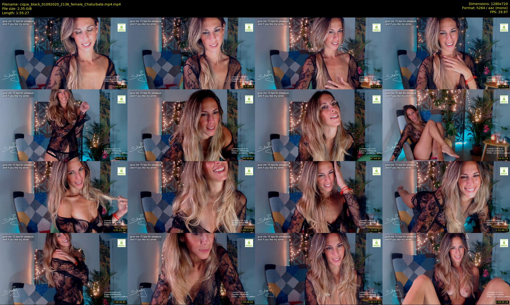 cique_black — 116 minute Chaturbate female cam show recording, 720p, Sep 1, 2020