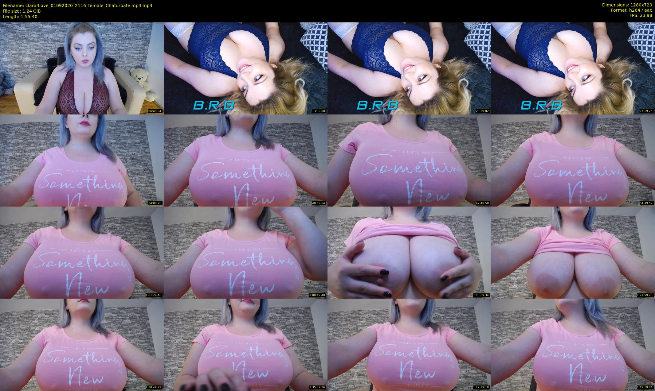 clara4love — 116 minute Chaturbate female cam show recording, 720p, Sep 1, 2020