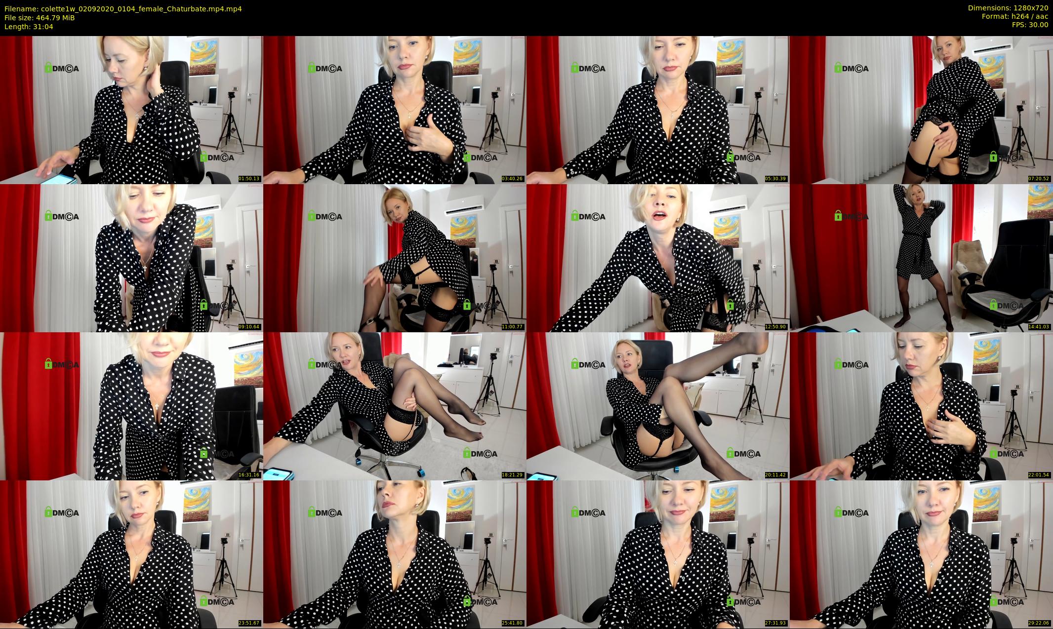 colette1w — 32 minute Chaturbate female cam show recording, 720p, Sep 2, 2020