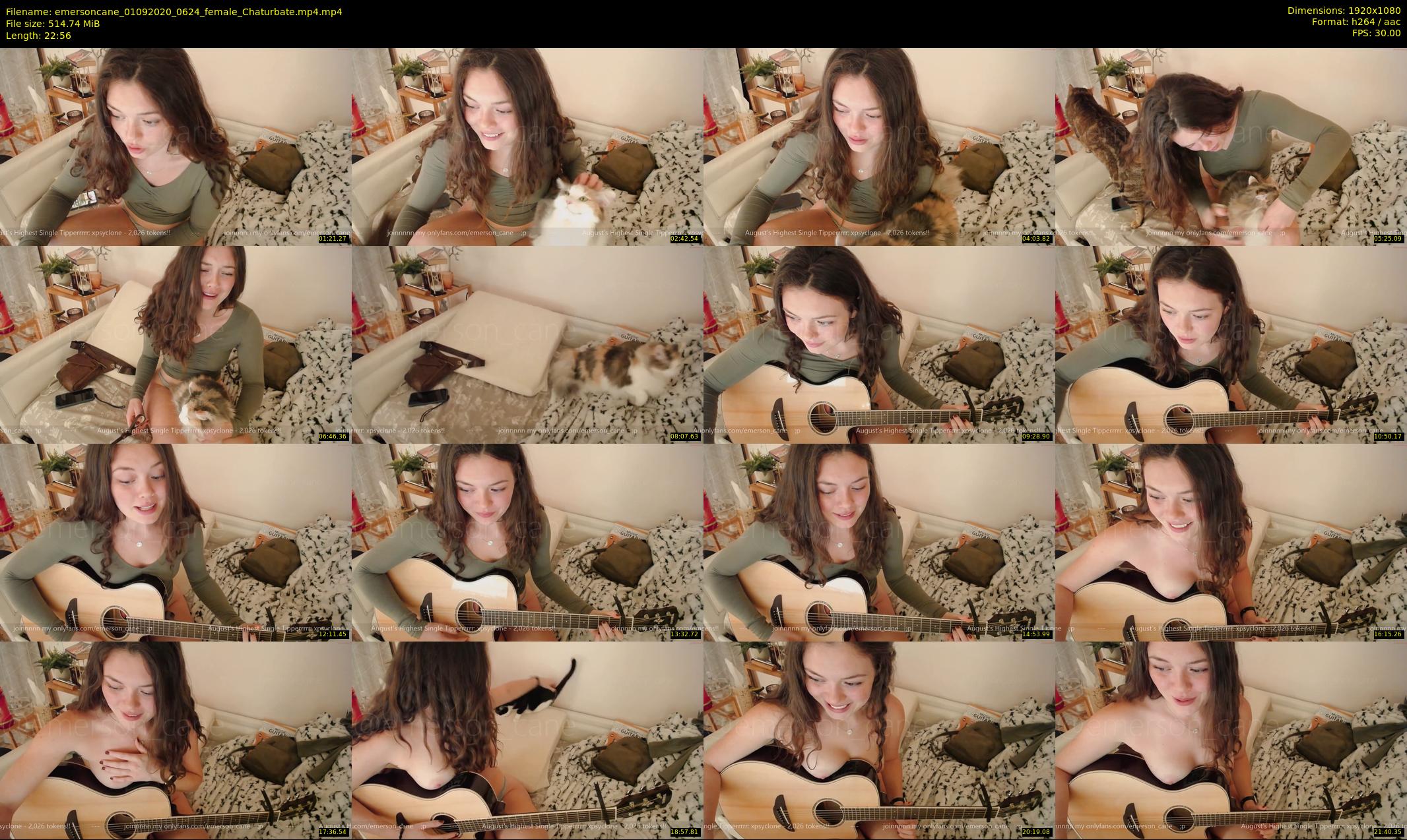 emersoncane — 23 minute Chaturbate female cam show recording, 1080p, Sep 1, 2020
