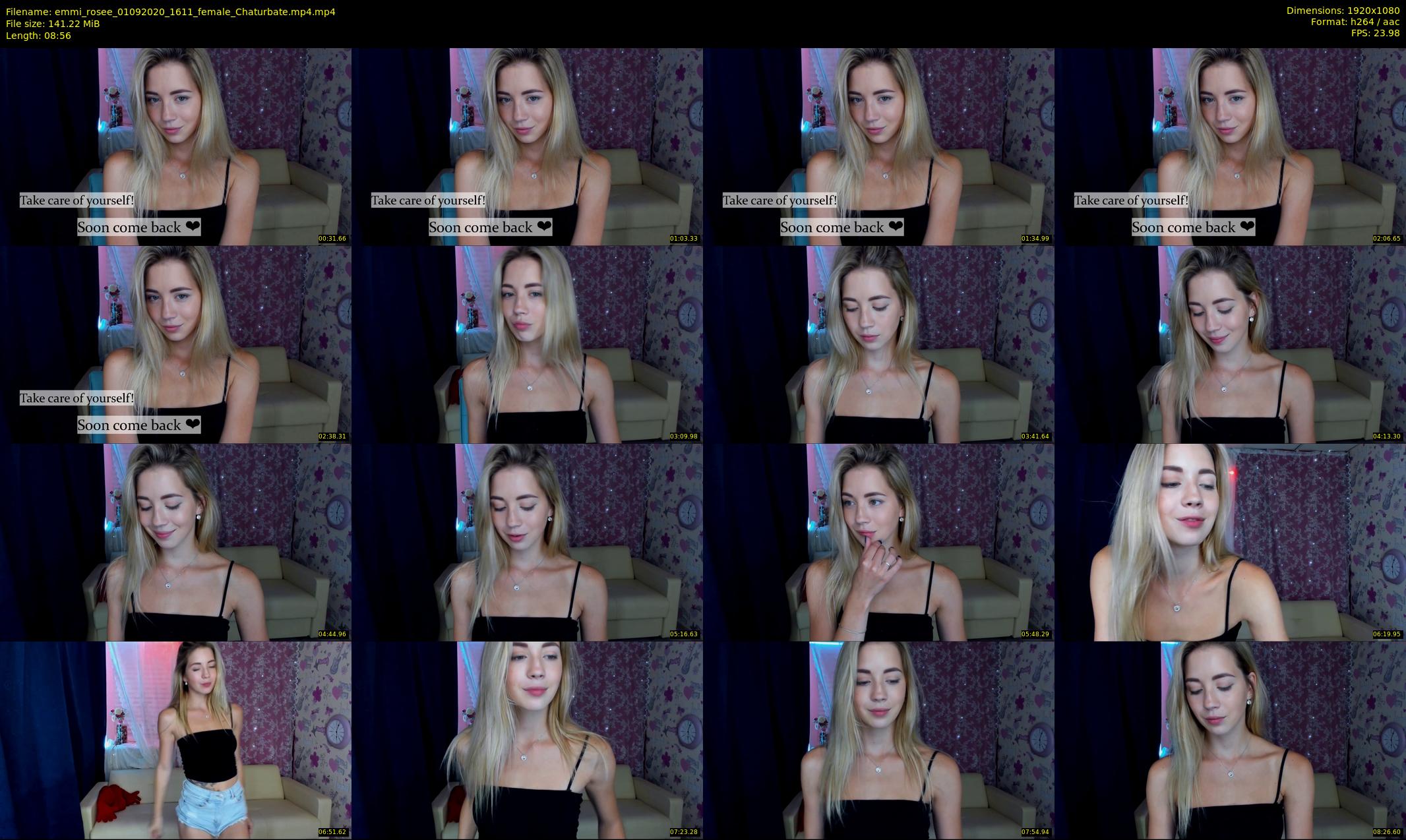 emmi_rosee — 9 minute Chaturbate female cam show recording, 1080p, Sep 1, 2020