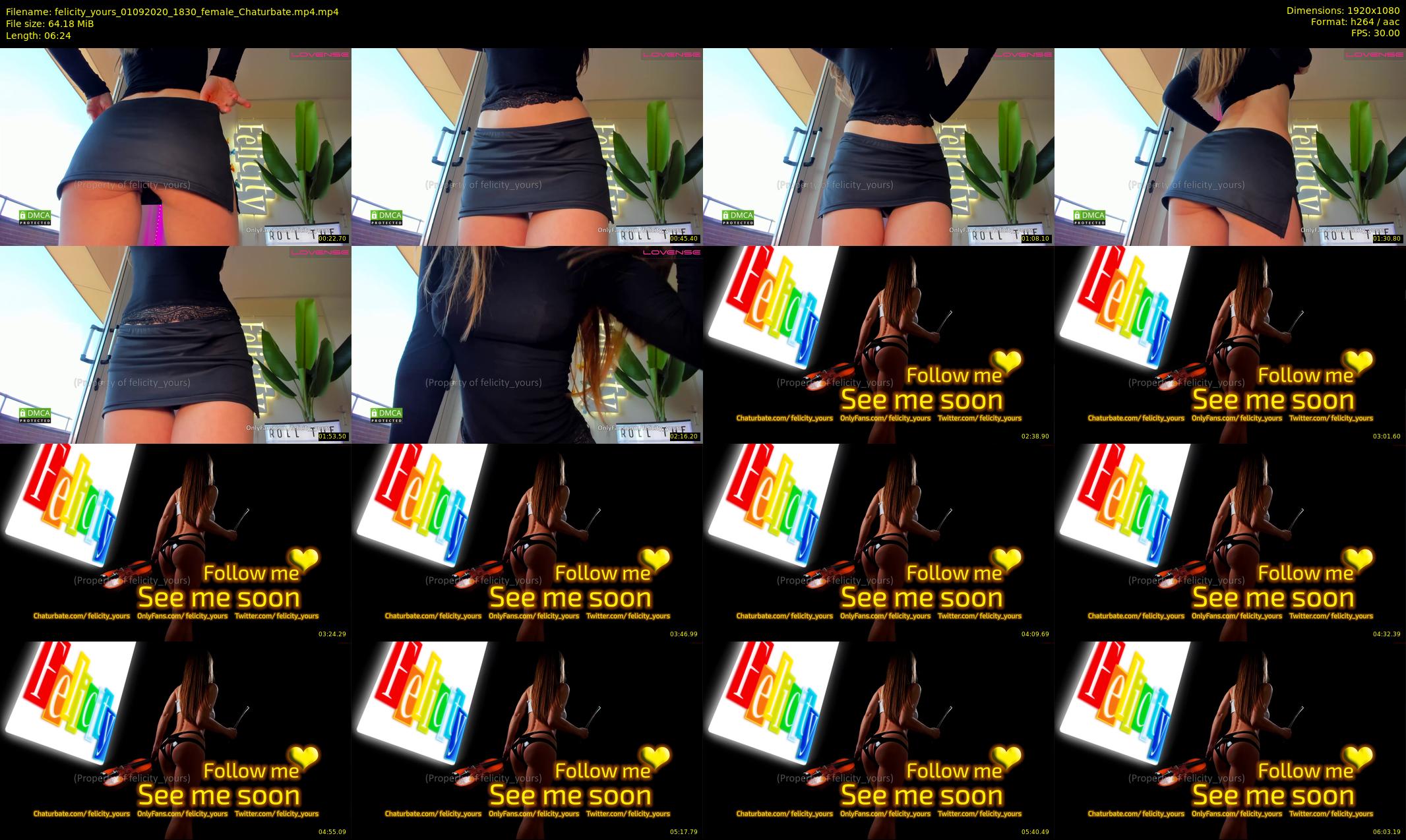 felicity_yours — 7 minute Chaturbate female cam show recording, 1080p, Sep 1, 2020