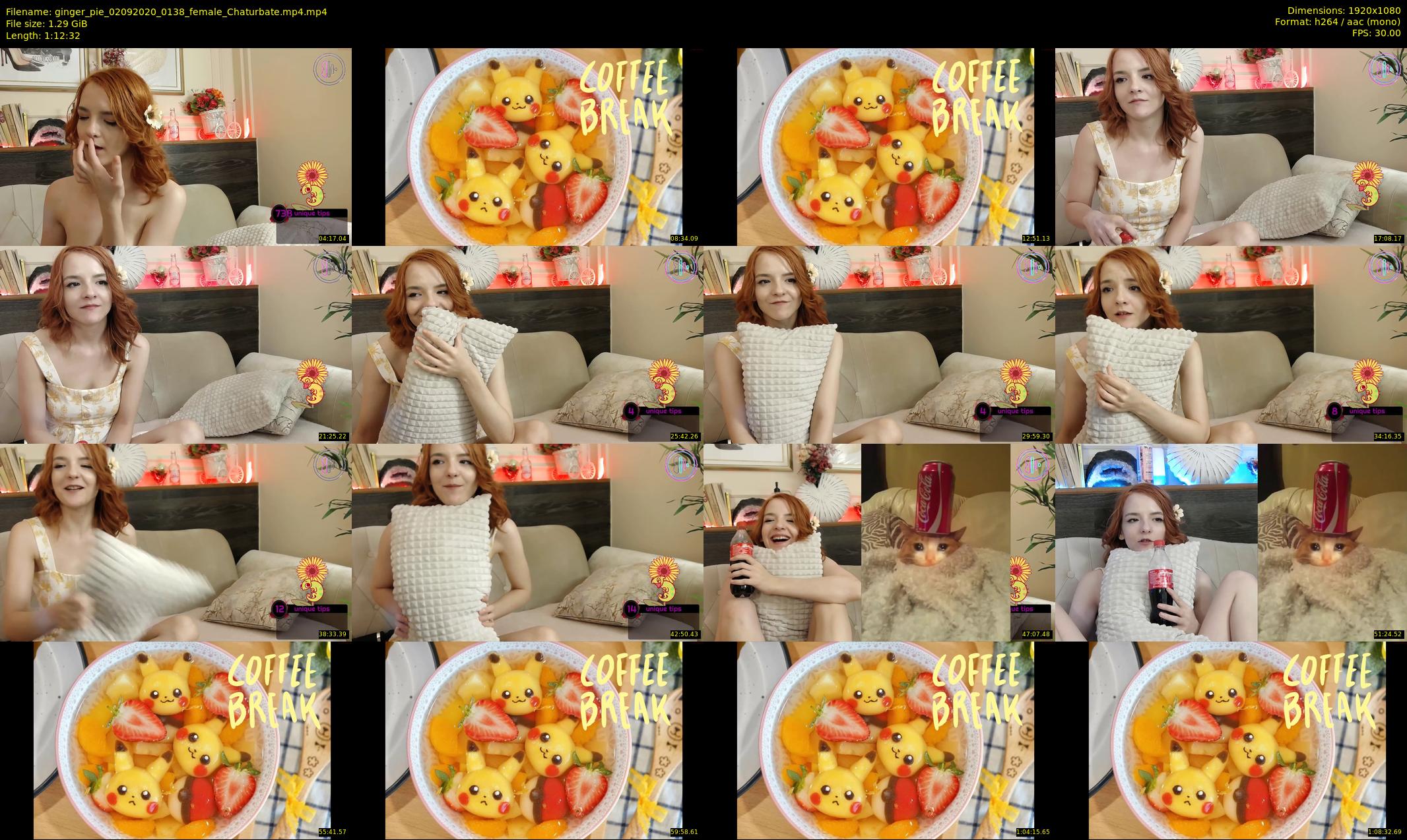 ginger_pie — 73 minute Chaturbate female cam show recording, 1080p, Sep 2, 2020