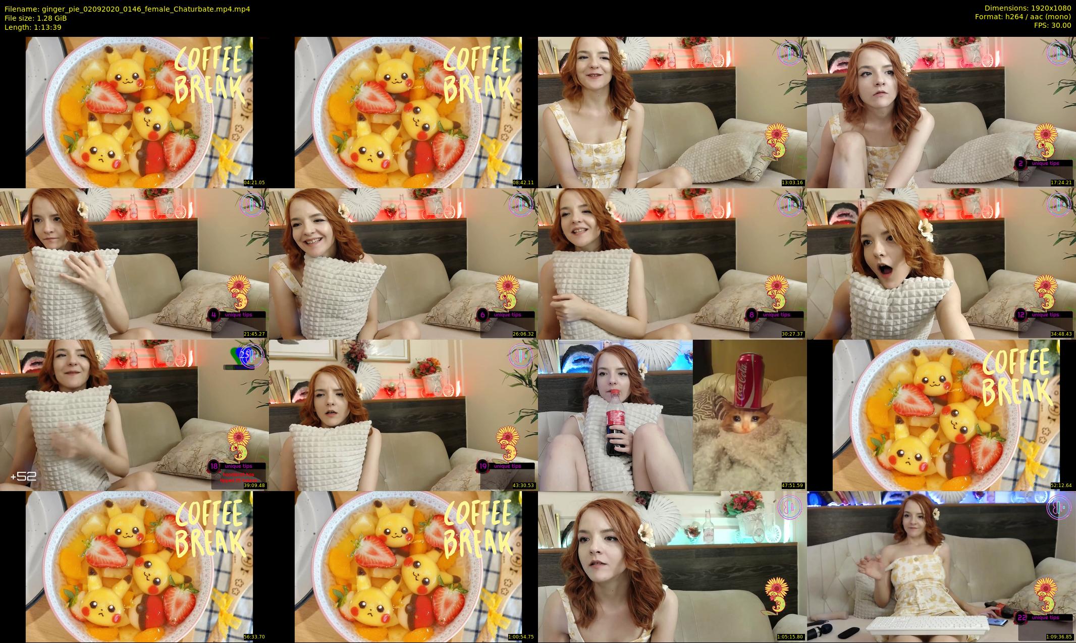 ginger_pie — 74 minute Chaturbate female cam show recording, 1080p, Sep 2, 2020