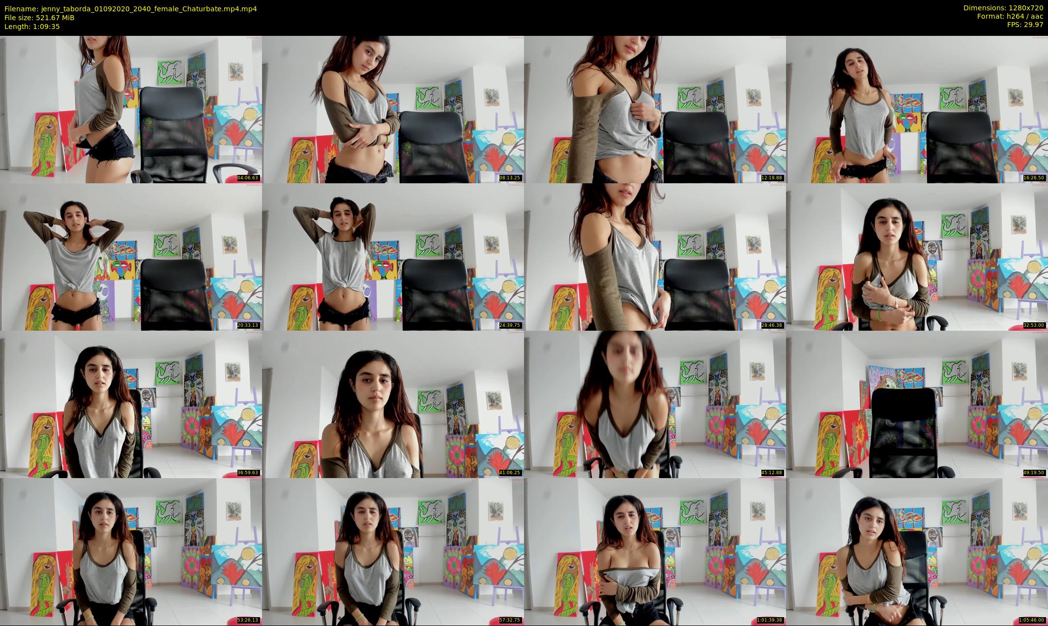 jenny_taborda — 70 minute Chaturbate female cam show recording, 720p, Sep 1, 2020