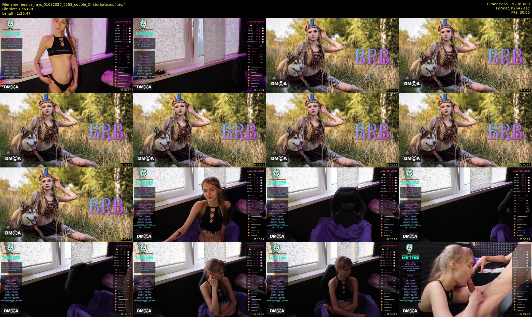 jessica_rays — 87 minute Chaturbate couple cam show recording, 1080p, Sep 1, 2020
