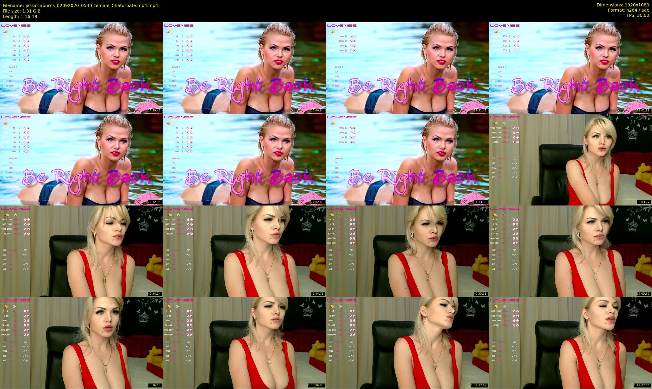 jessiccaburns — 77 minute Chaturbate female cam show recording, 1080p, Sep 2, 2020