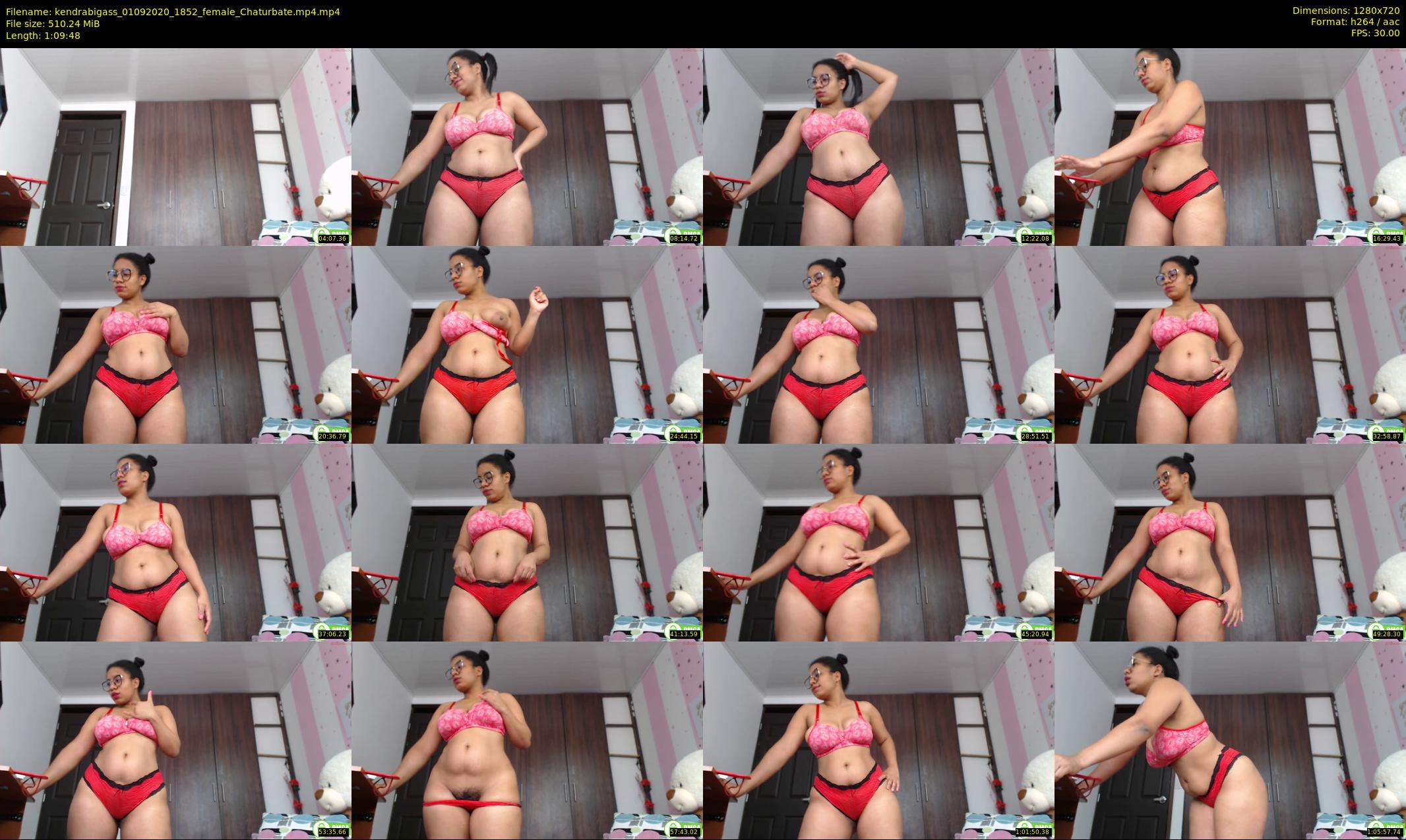 kendrabigass — 70 minute Chaturbate female cam show recording, 720p, Sep 1, 2020