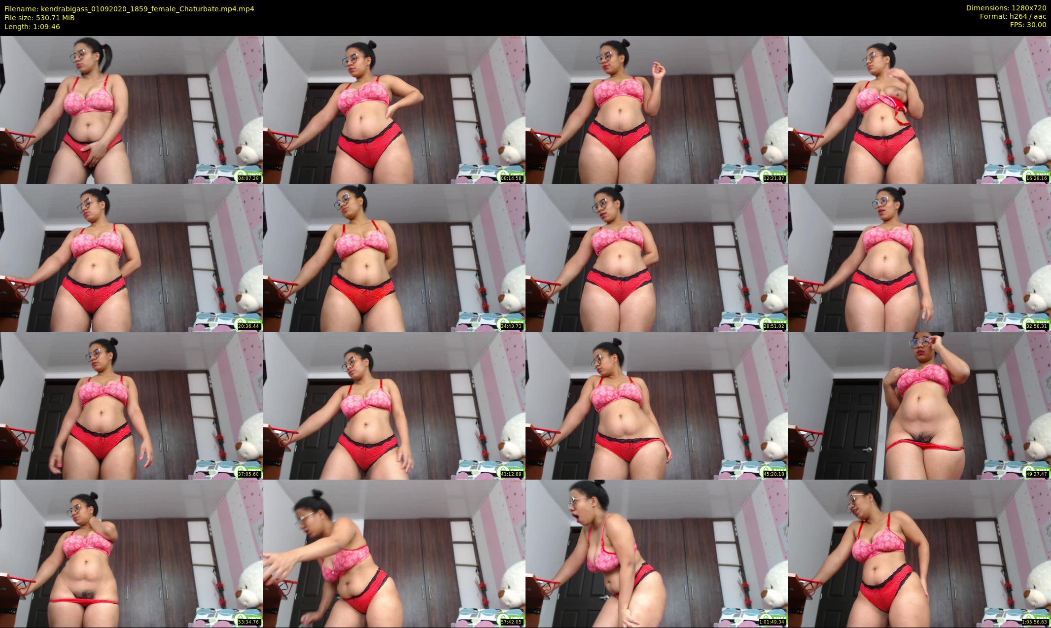 kendrabigass — 70 minute Chaturbate female cam show recording, 720p, Sep 1, 2020