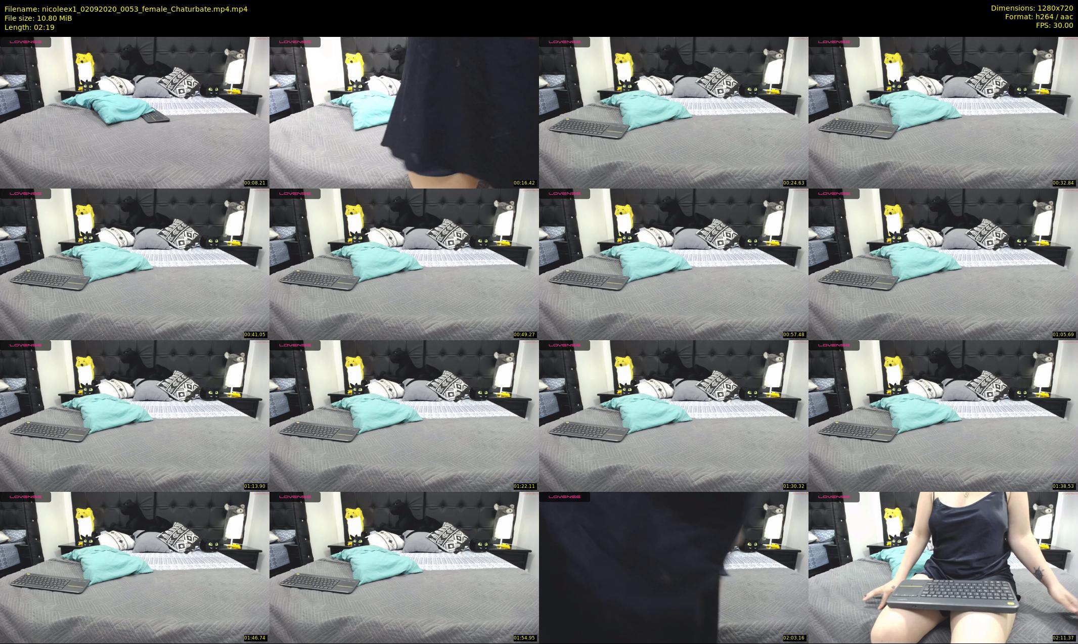 nicoleex1 — 3 minute Chaturbate female cam show recording, 720p, Sep 2, 2020