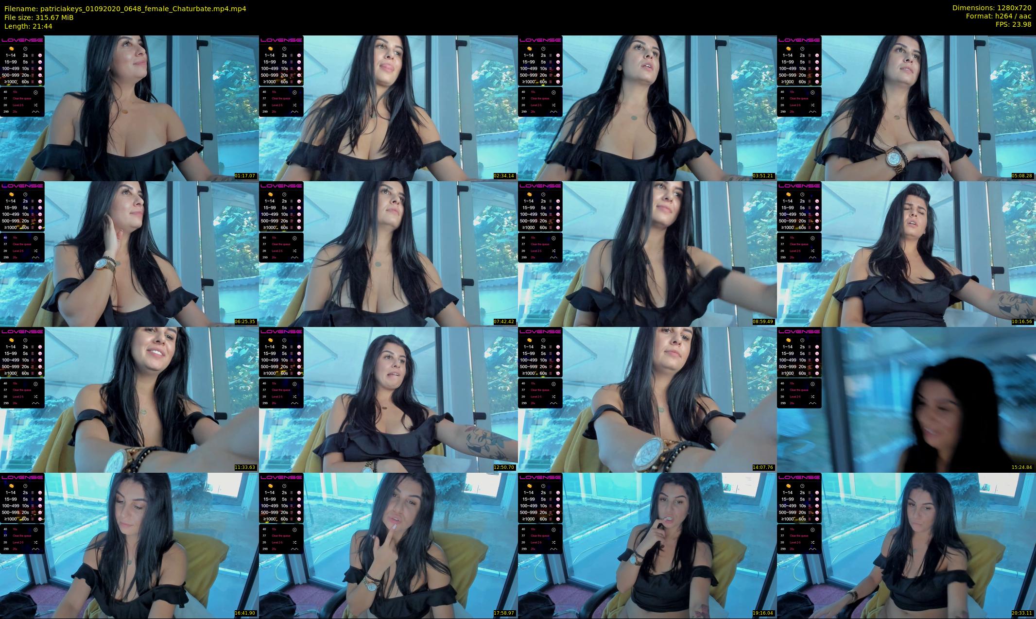 patriciakeys — 22 minute Chaturbate female cam show recording, 720p, Sep 1, 2020