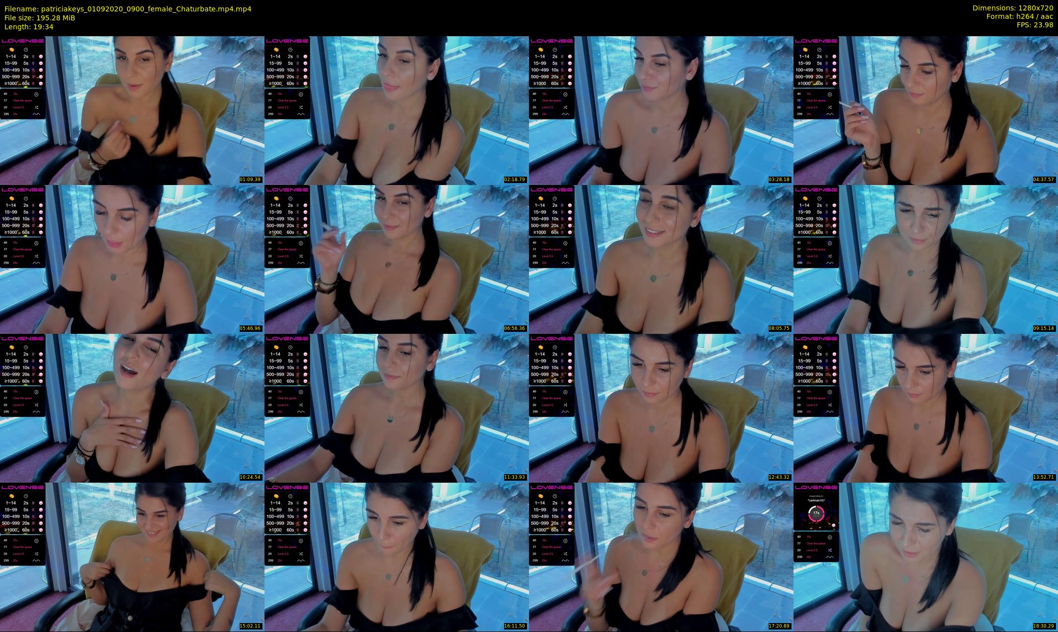 patriciakeys — 20 minute Chaturbate female cam show recording, 720p, Sep 1, 2020