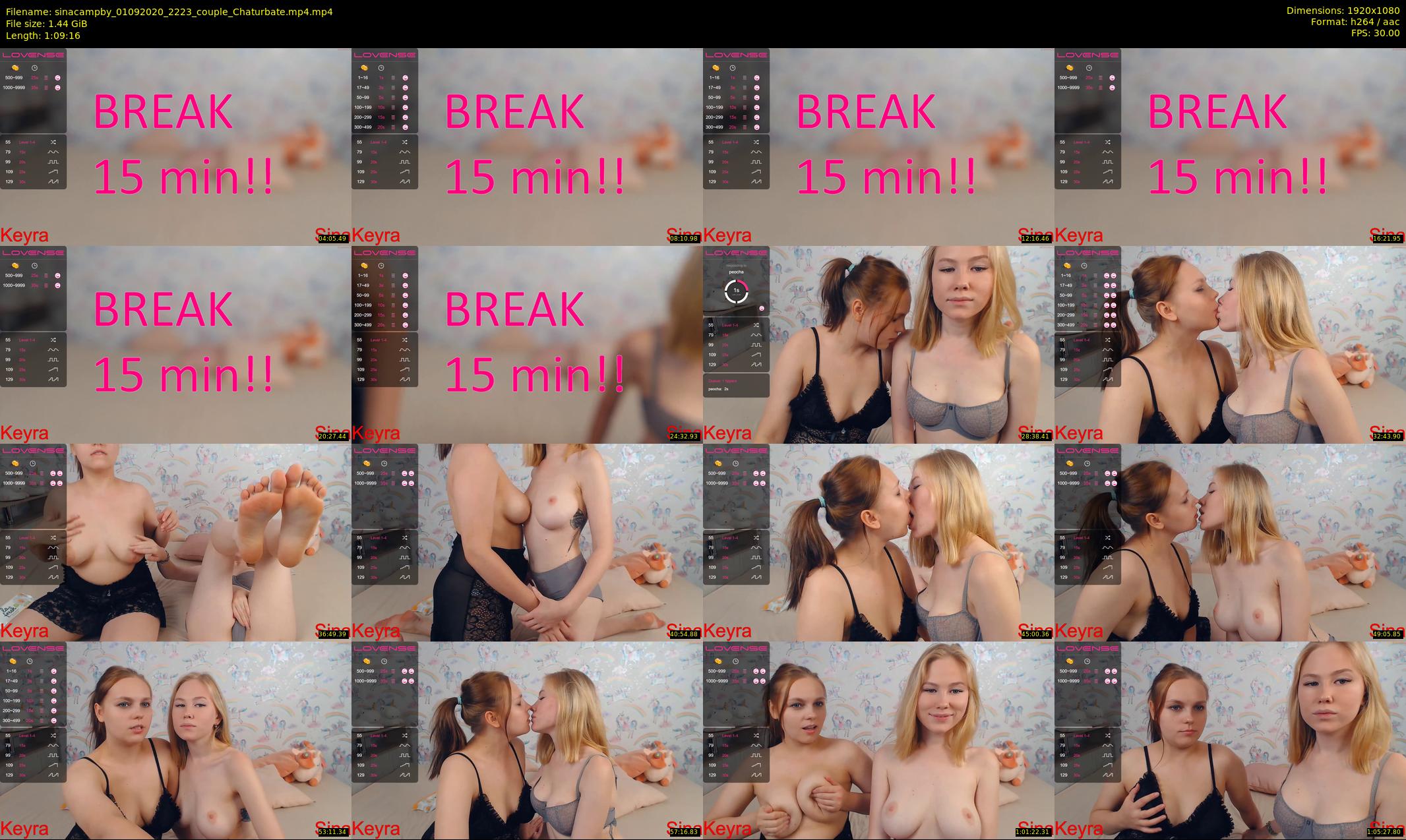 sinacampby — 70 minute Chaturbate couple cam show recording, 1080p, Sep 1, 2020
