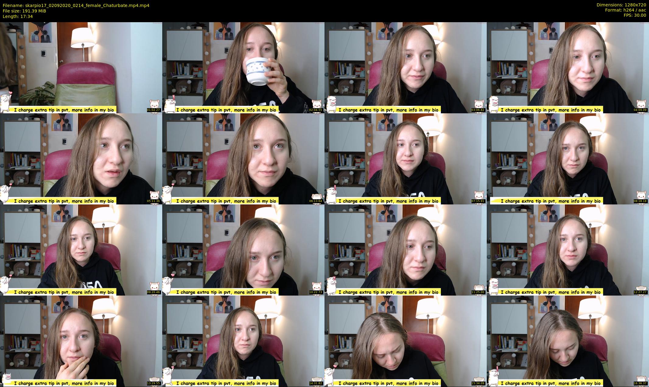 skarpio17 — 18 minute Chaturbate female cam show recording, 720p, Sep 2, 2020