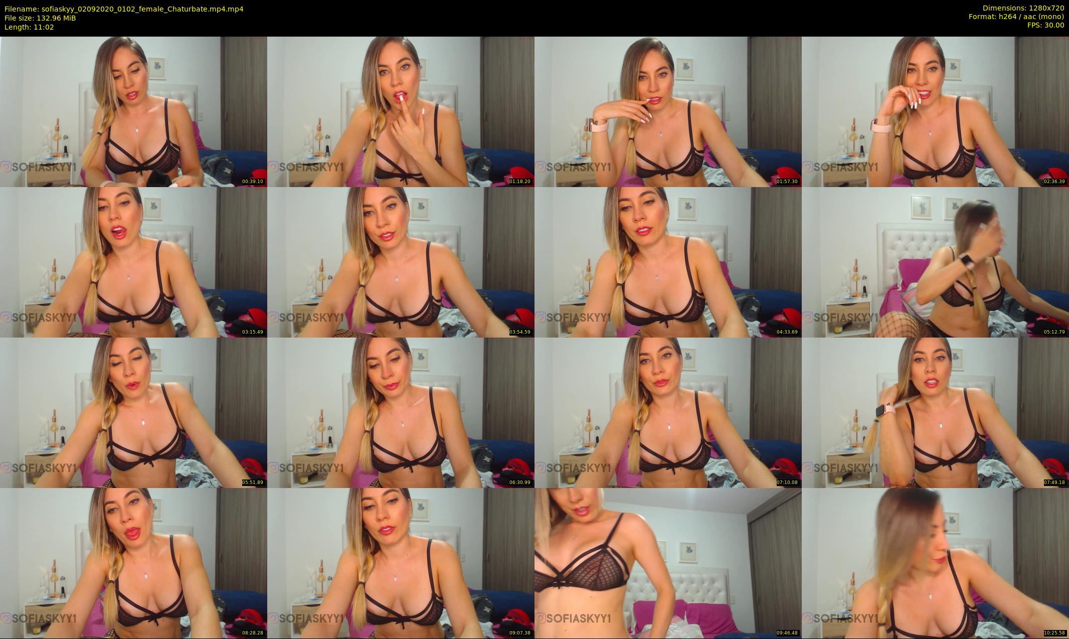 sofiaskyy — 12 minute Chaturbate female cam show recording, 720p, Sep 2, 2020