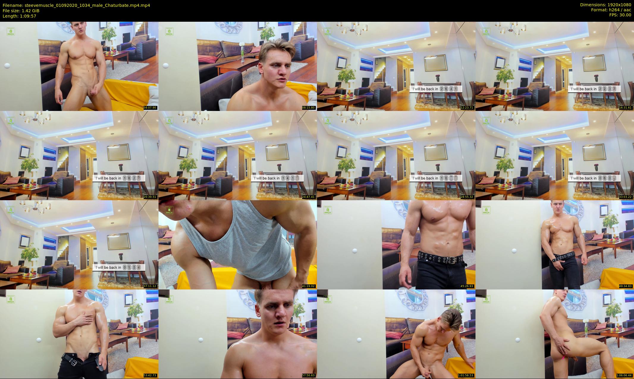 steevemuscle — 70 minute Chaturbate male cam show recording, 1080p, Sep 1, 2020