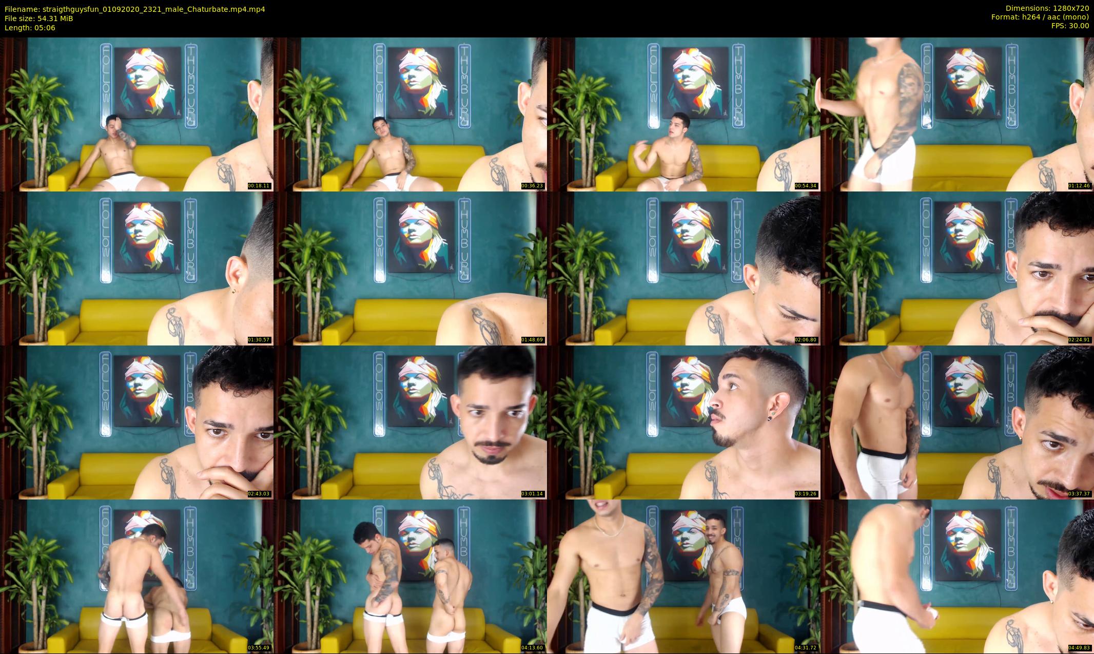 straigthguysfun — 6 minute Chaturbate male cam show recording, 720p, Sep 1, 2020