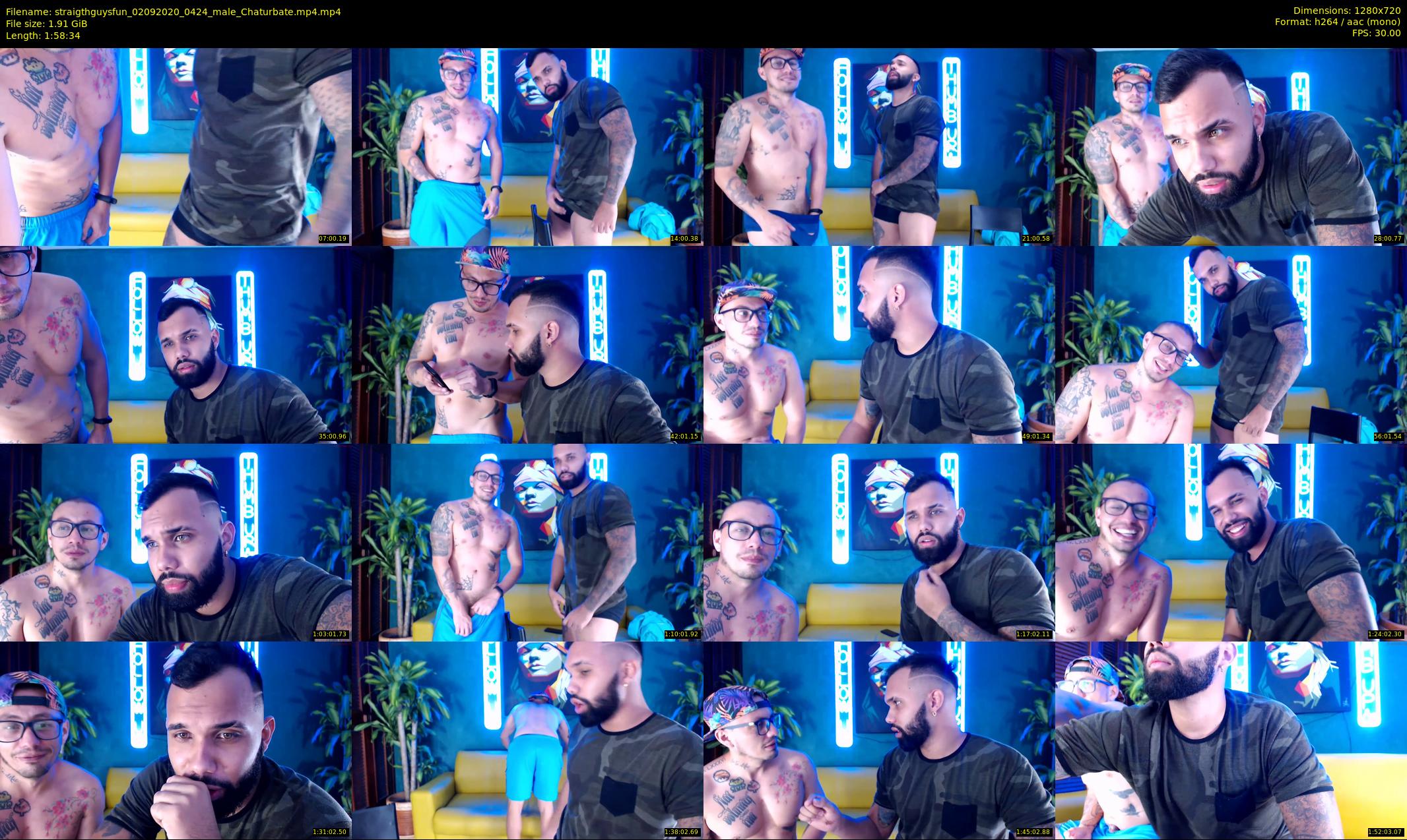 straigthguysfun — 119 minute Chaturbate male cam show recording, 720p, Sep 2, 2020