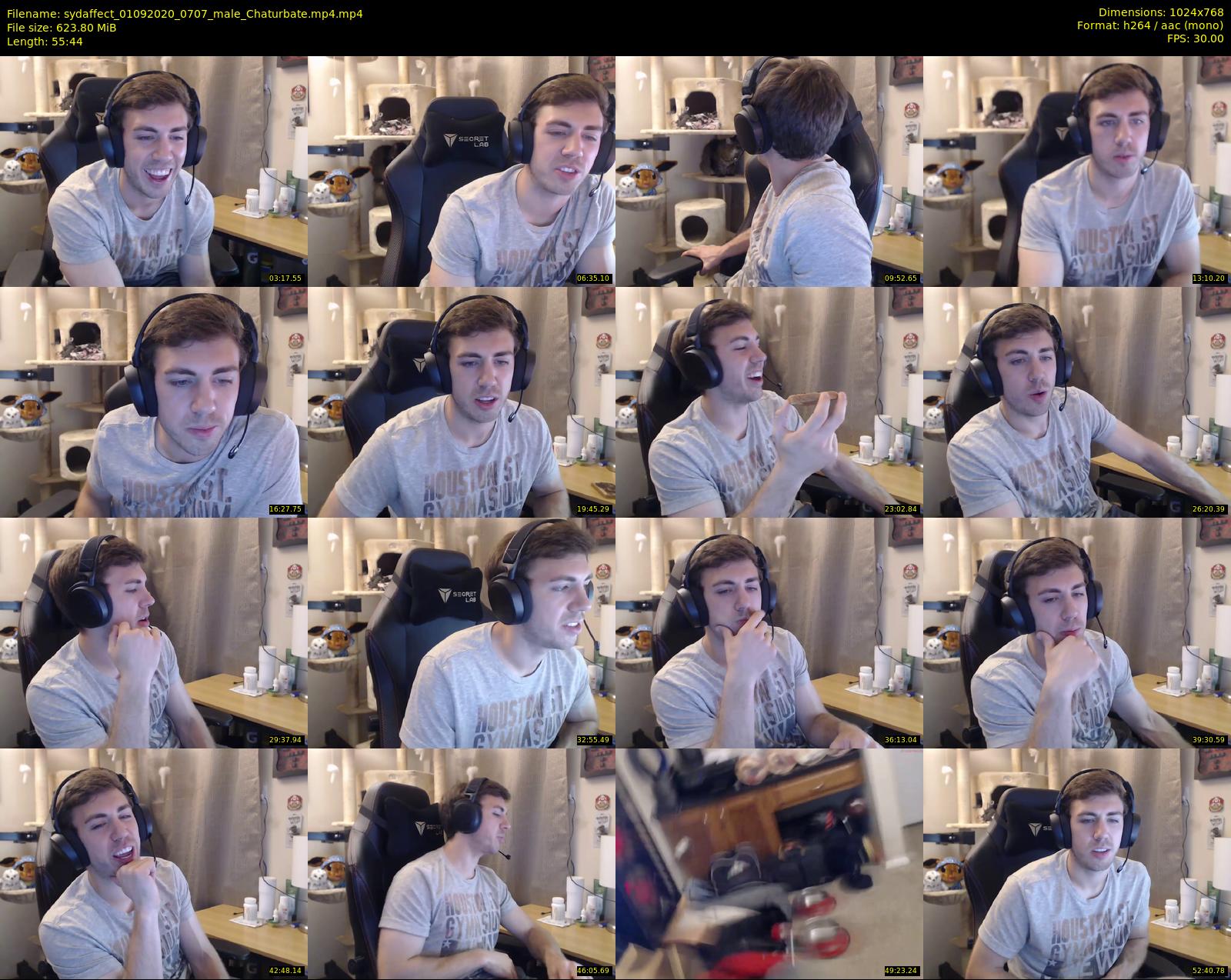 sydaffect — 56 minute Chaturbate male cam show recording, 720p, Sep 1, 2020