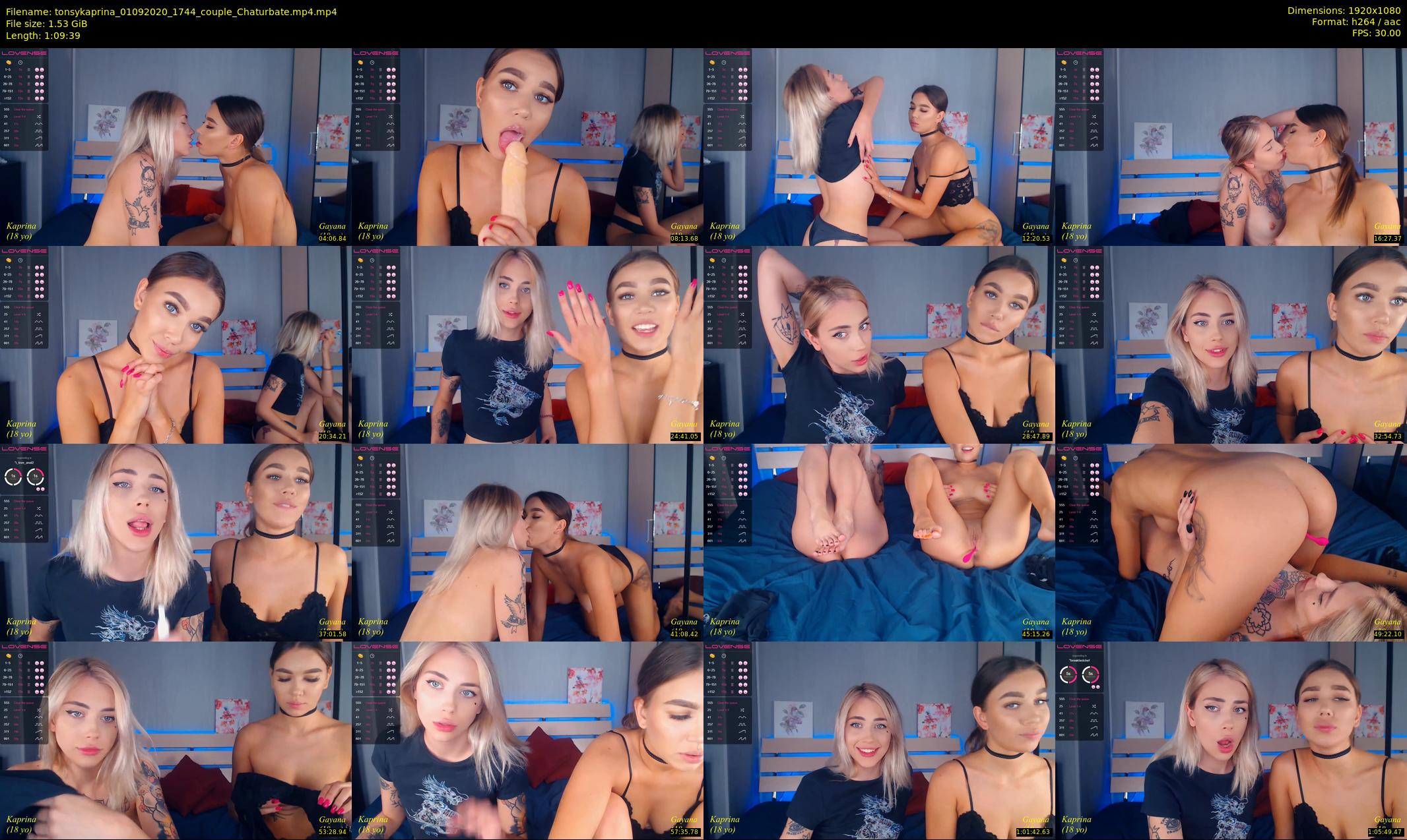 tonsykaprina — 70 minute Chaturbate couple cam show recording, 1080p, Sep 1, 2020
