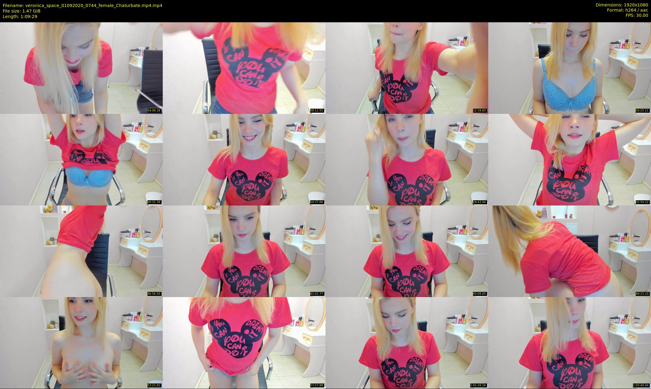 veronica_space — 70 minute Chaturbate female cam show recording, 1080p, Sep 1, 2020