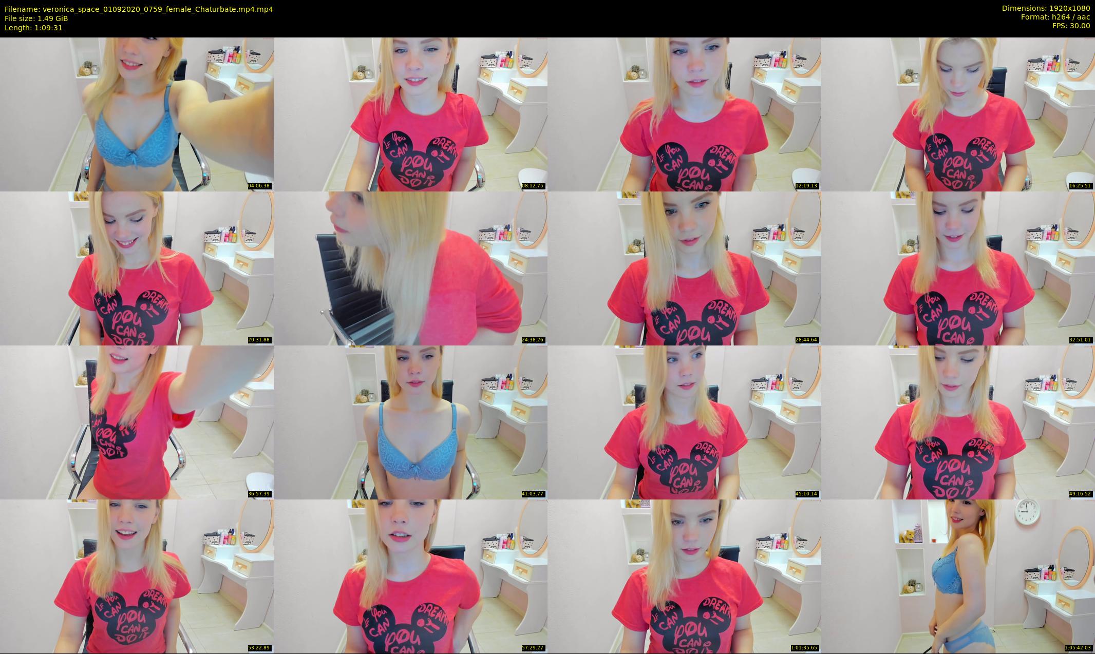 veronica_space — 70 minute Chaturbate female cam show recording, 1080p, Sep 1, 2020