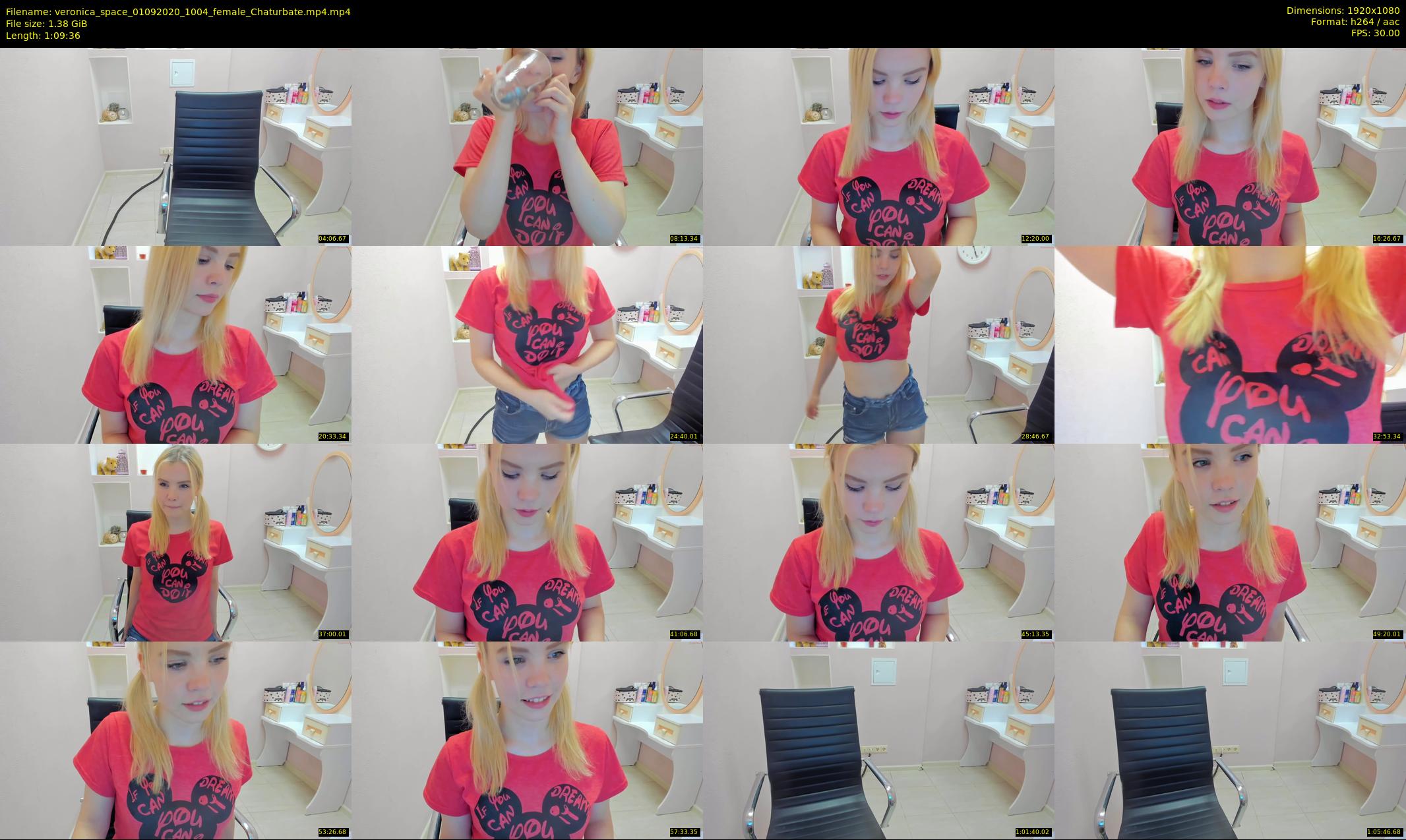 veronica_space — 70 minute Chaturbate female cam show recording, 1080p, Sep 1, 2020