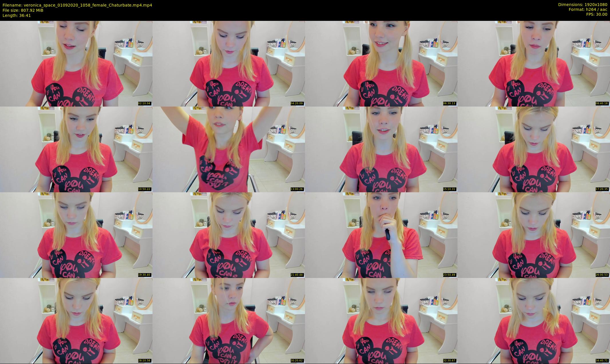 veronica_space — 37 minute Chaturbate female cam show recording, 1080p, Sep 1, 2020