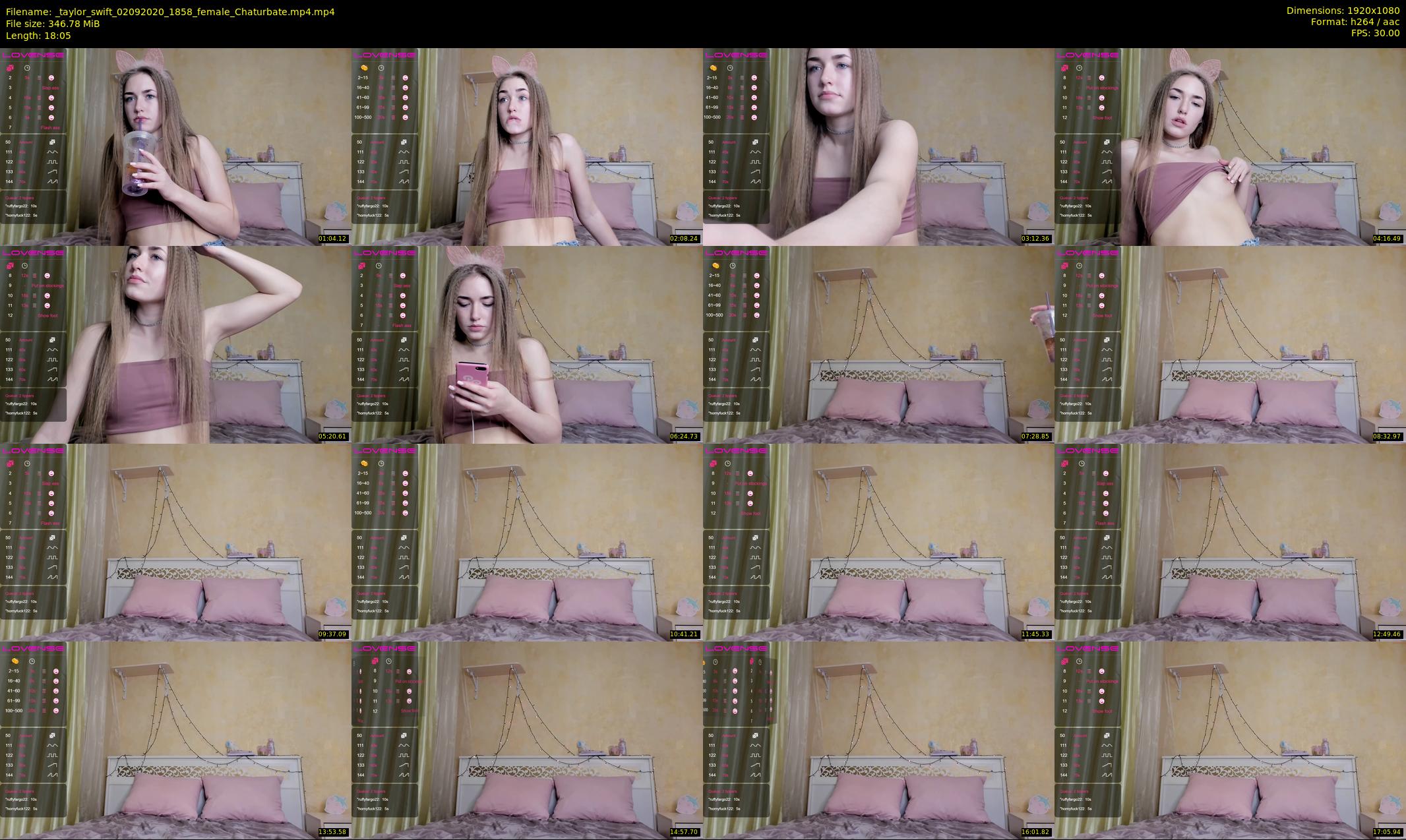 _taylor_swift — 19 minute Chaturbate female cam show recording, 1080p, Sep 2, 2020