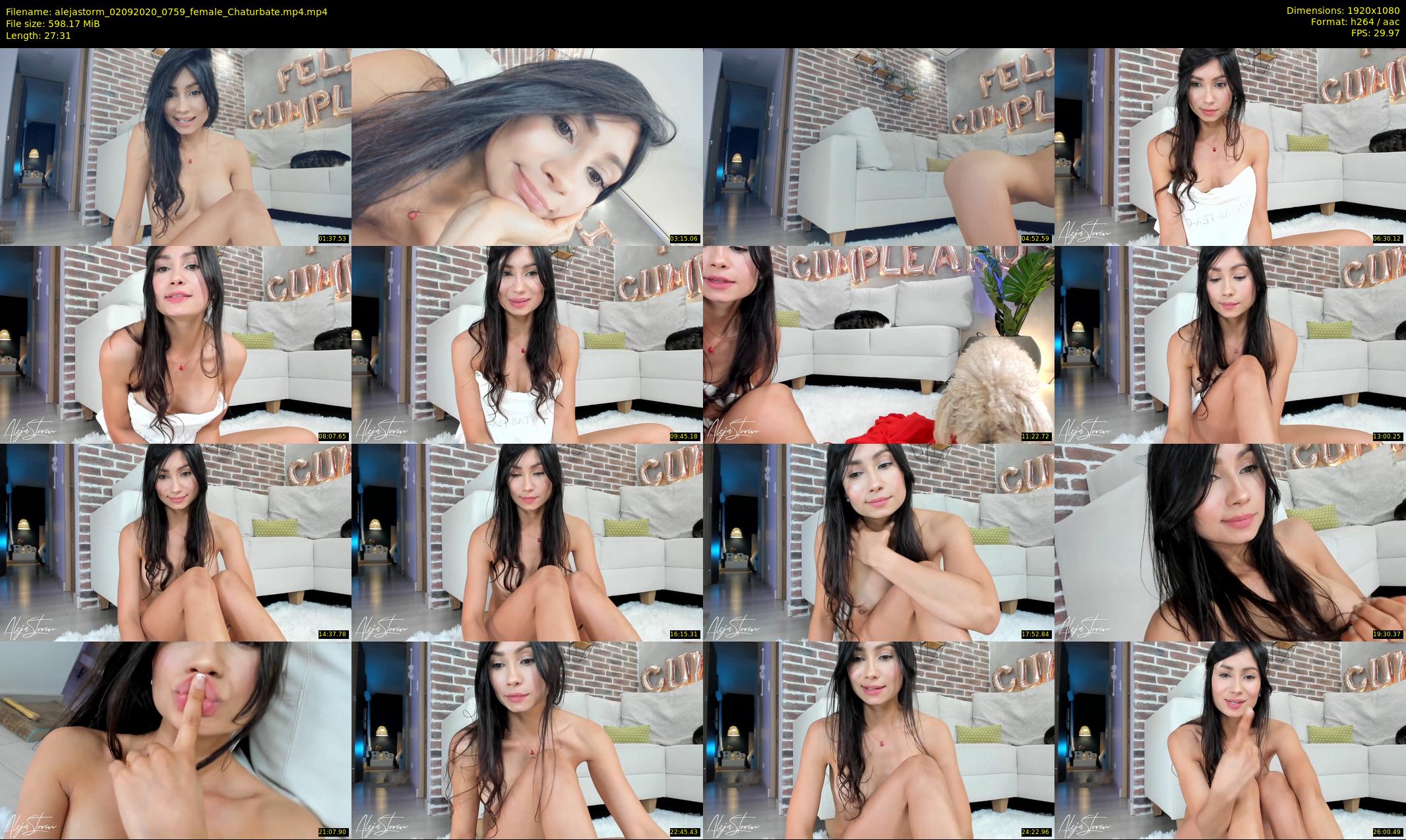 alejastorm — 28 minute Chaturbate female cam show recording, 1080p, Sep 2, 2020
